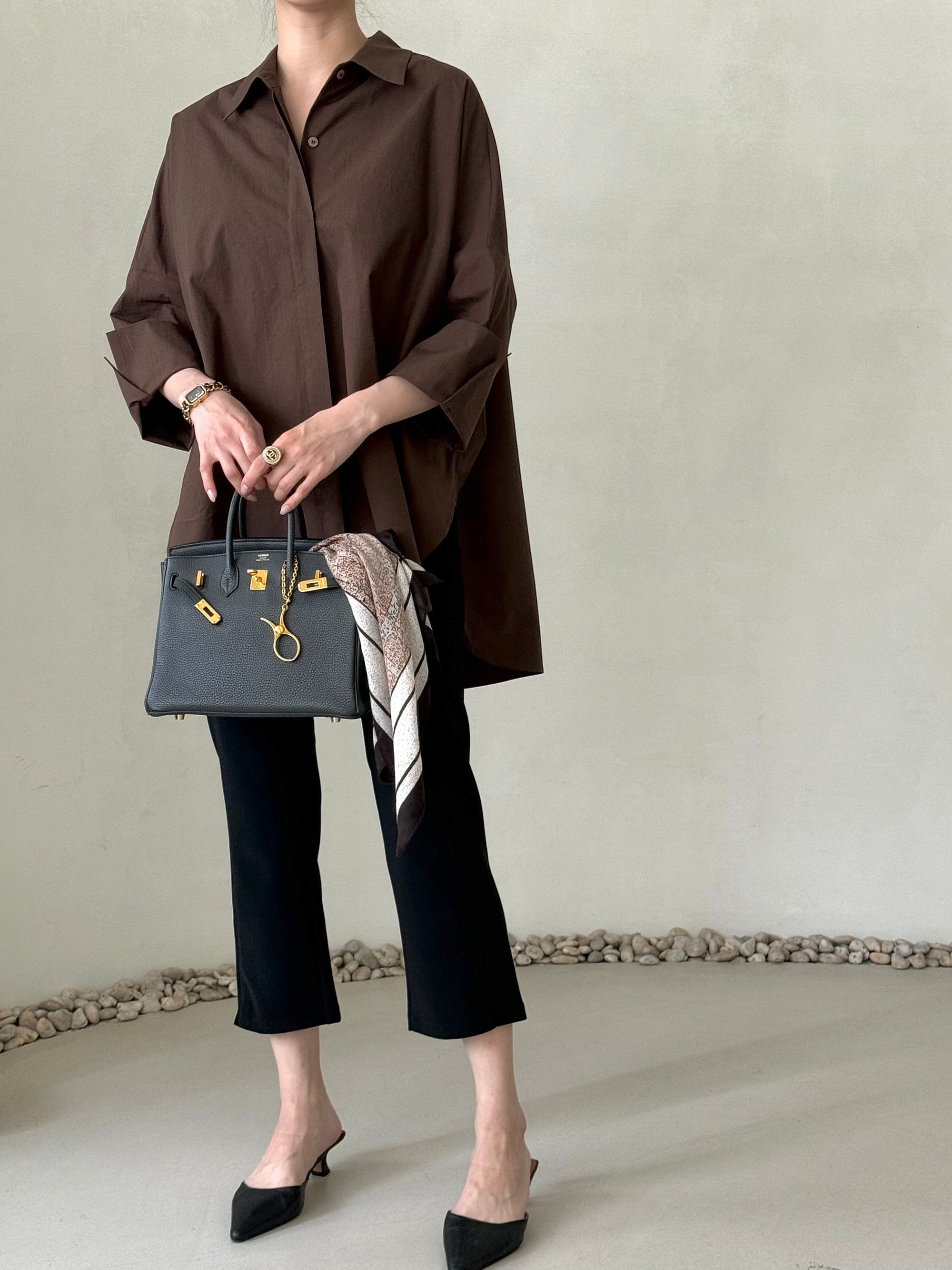[Best Seller] Oversized Asymmetric Long Shirt