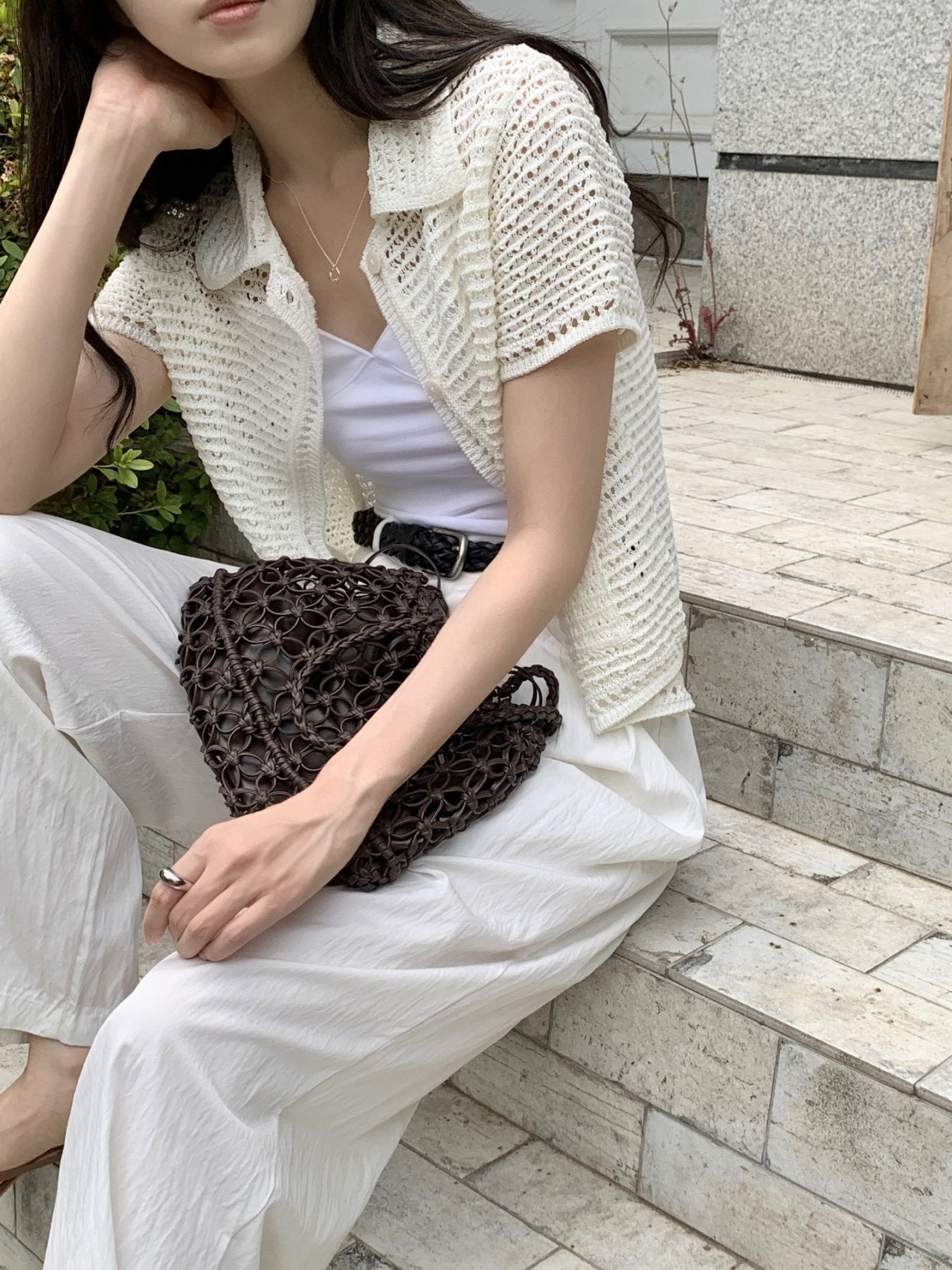 Lovely Knit Collar Cardigan