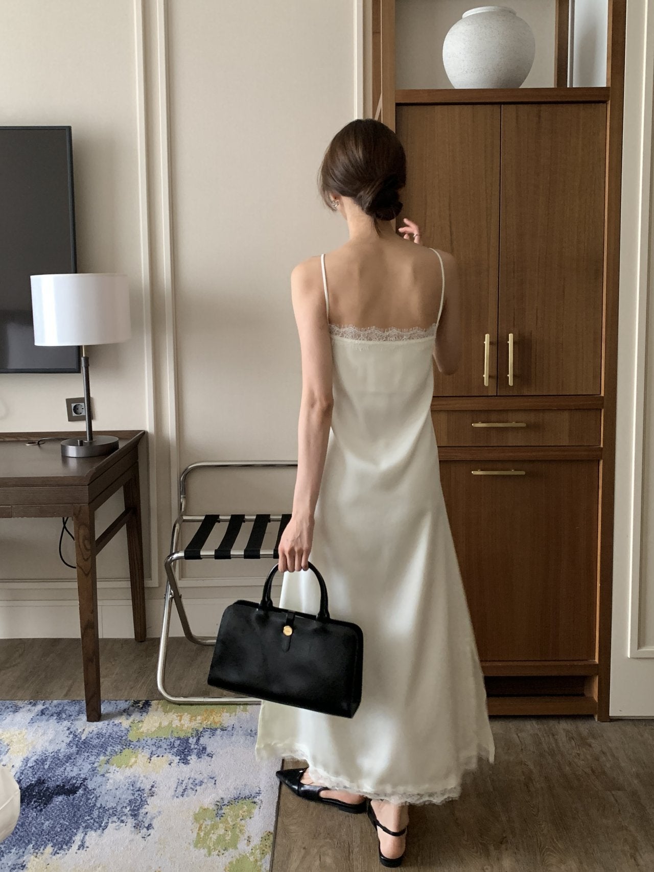 Satin Lace Dress