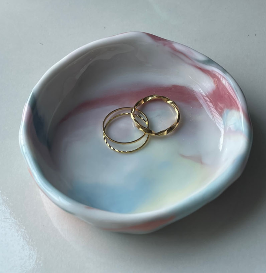 [Handmade Korean Ceramics] Marbled Mini Dish
