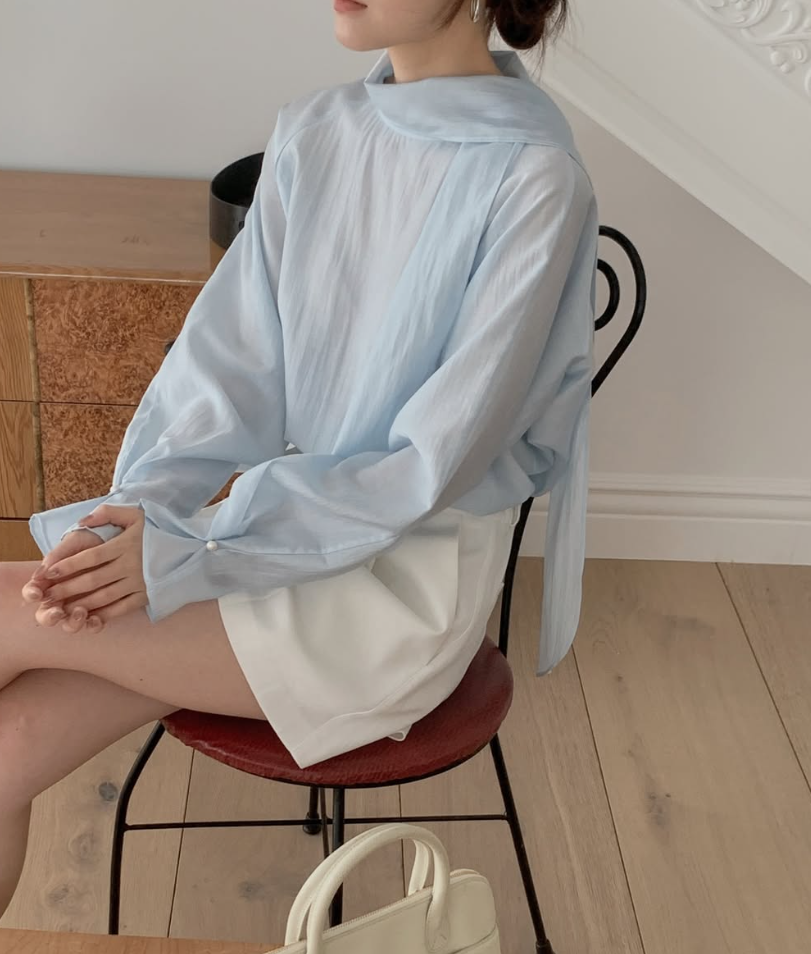 Scarf Tie Ribbon Blouse