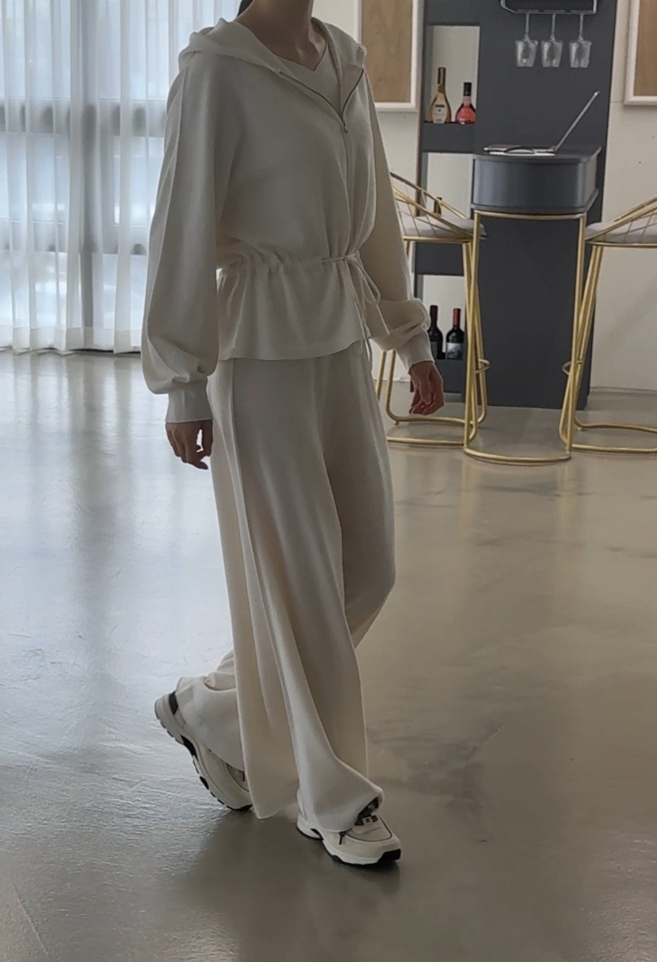 Premium Wool-Cotton Artisan Set-up - Ivory