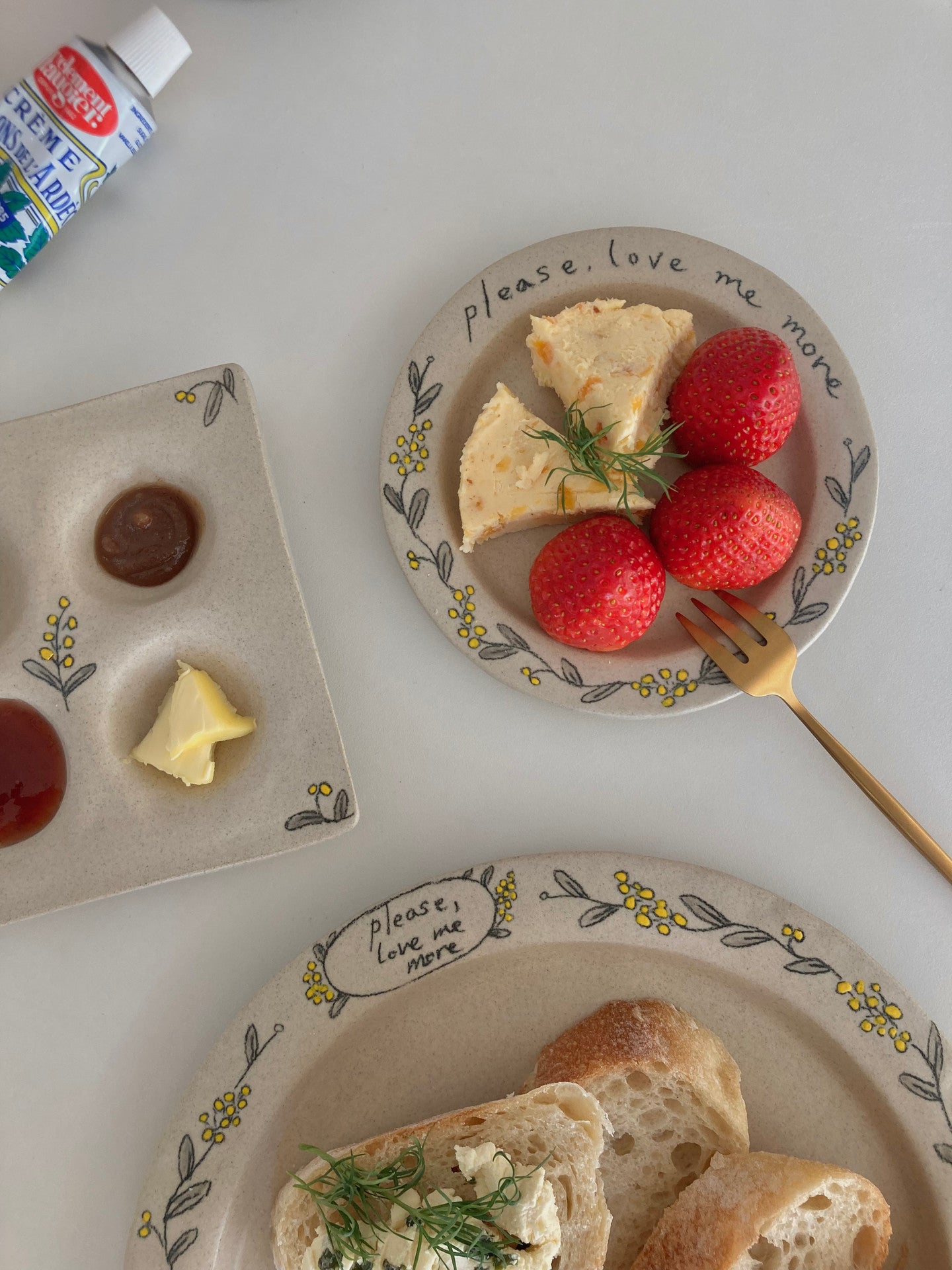 [Handmade Korean Ceramics] Love Me More Small Plate