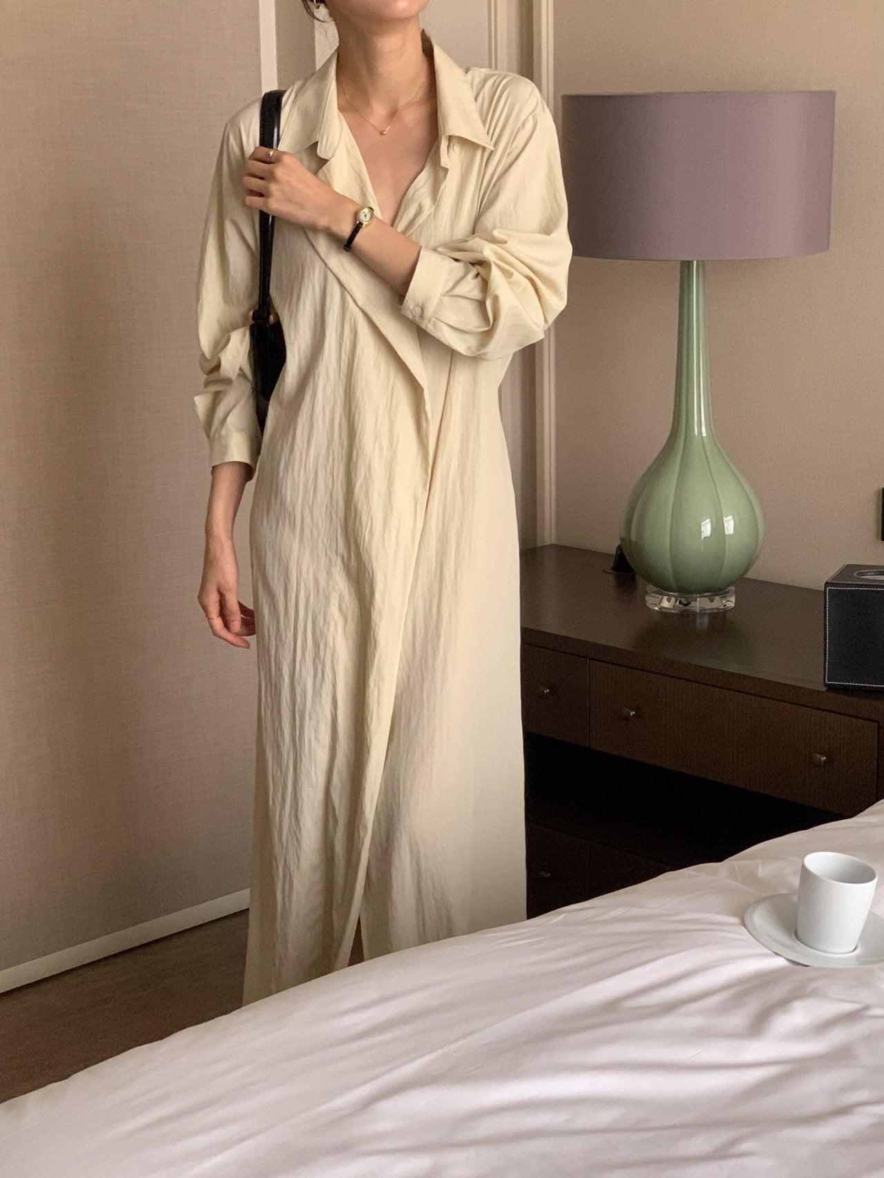 Trench-Style Shirt Dress