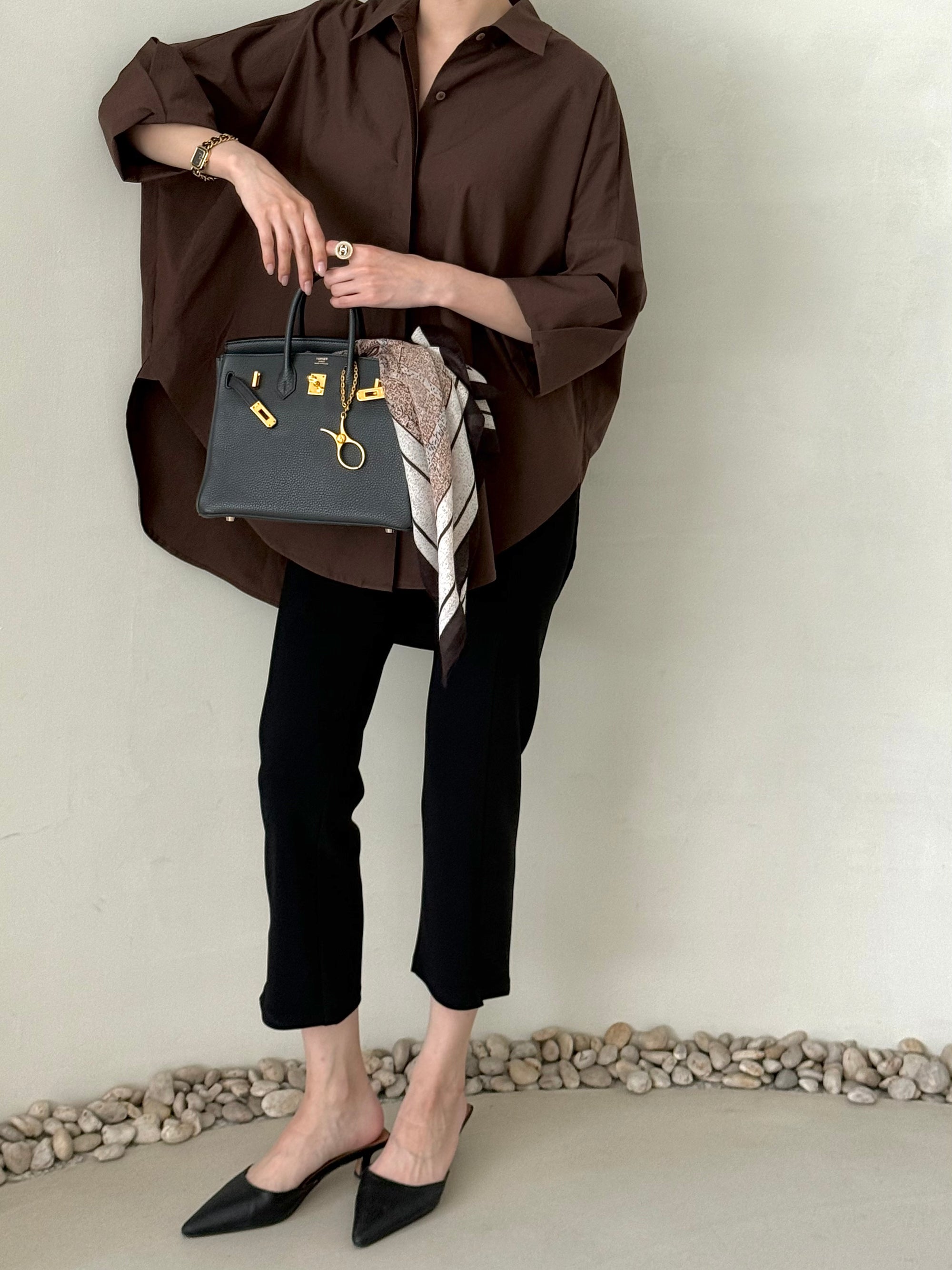 [Best Seller] Oversized Asymmetric Long Shirt