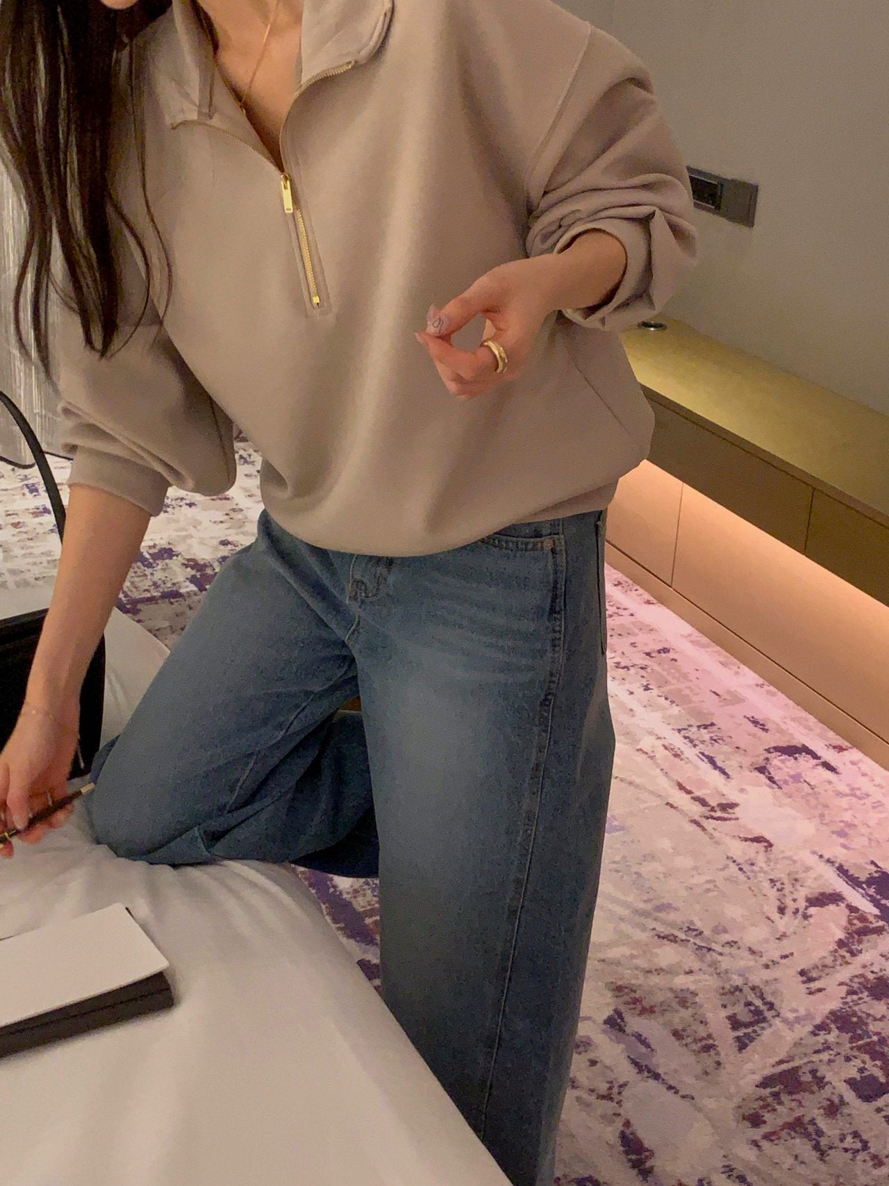 Premium Half Zip Sweatshirt