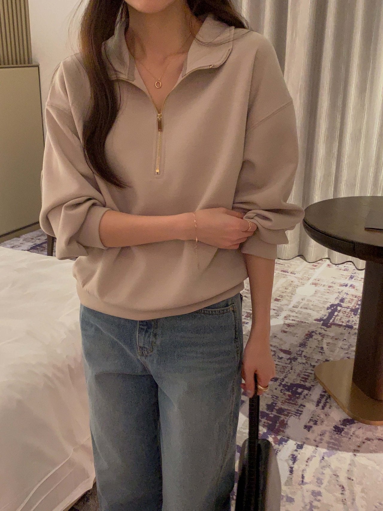 Premium Half Zip Sweatshirt