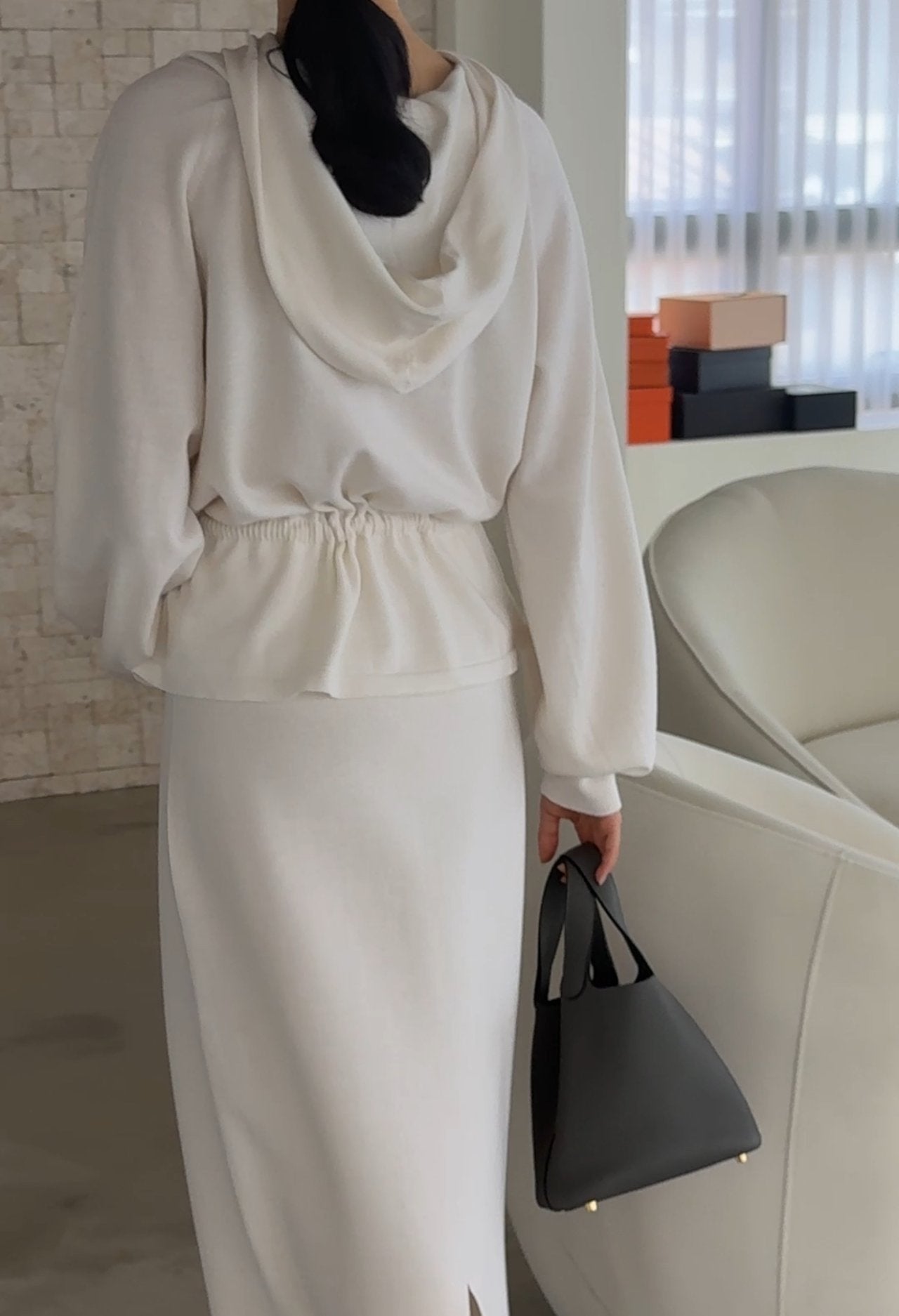 Premium Wool-Cotton Artisan Set-up - Ivory