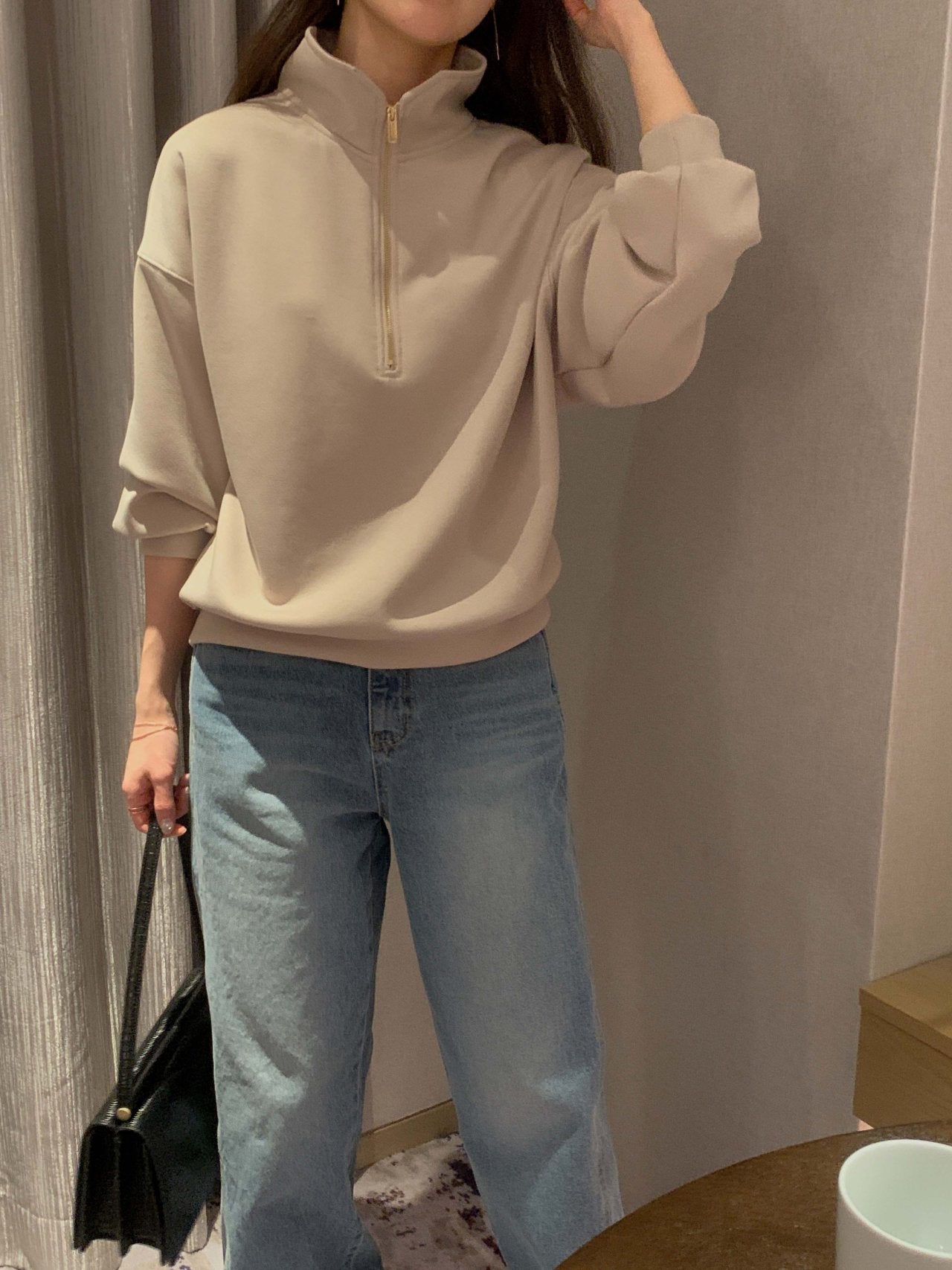 Premium Half Zip Sweatshirt