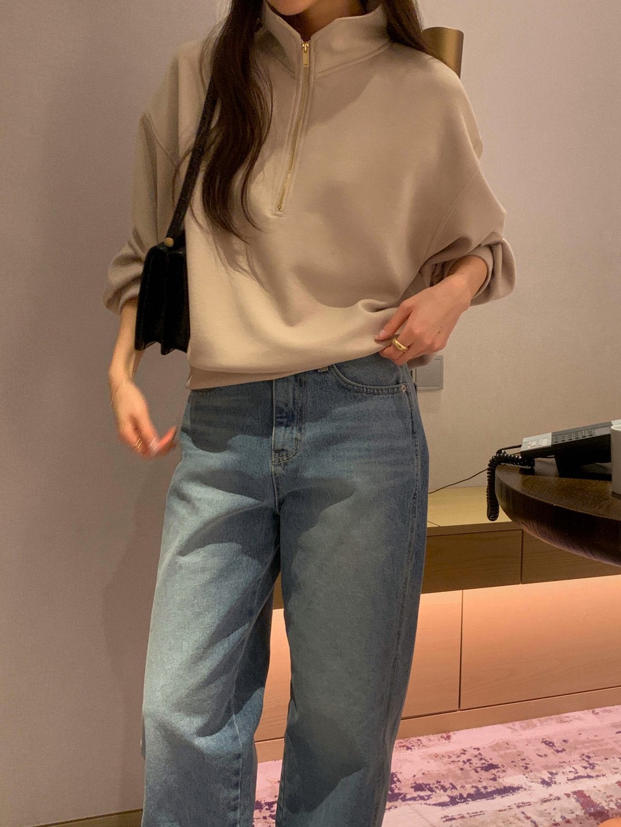 Premium Half Zip Sweatshirt