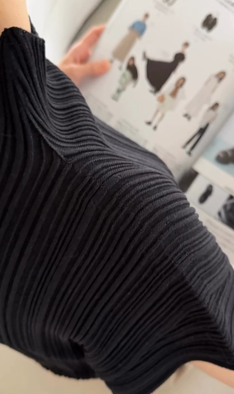 Linos WholeGarment Mock Neck Pleated Top