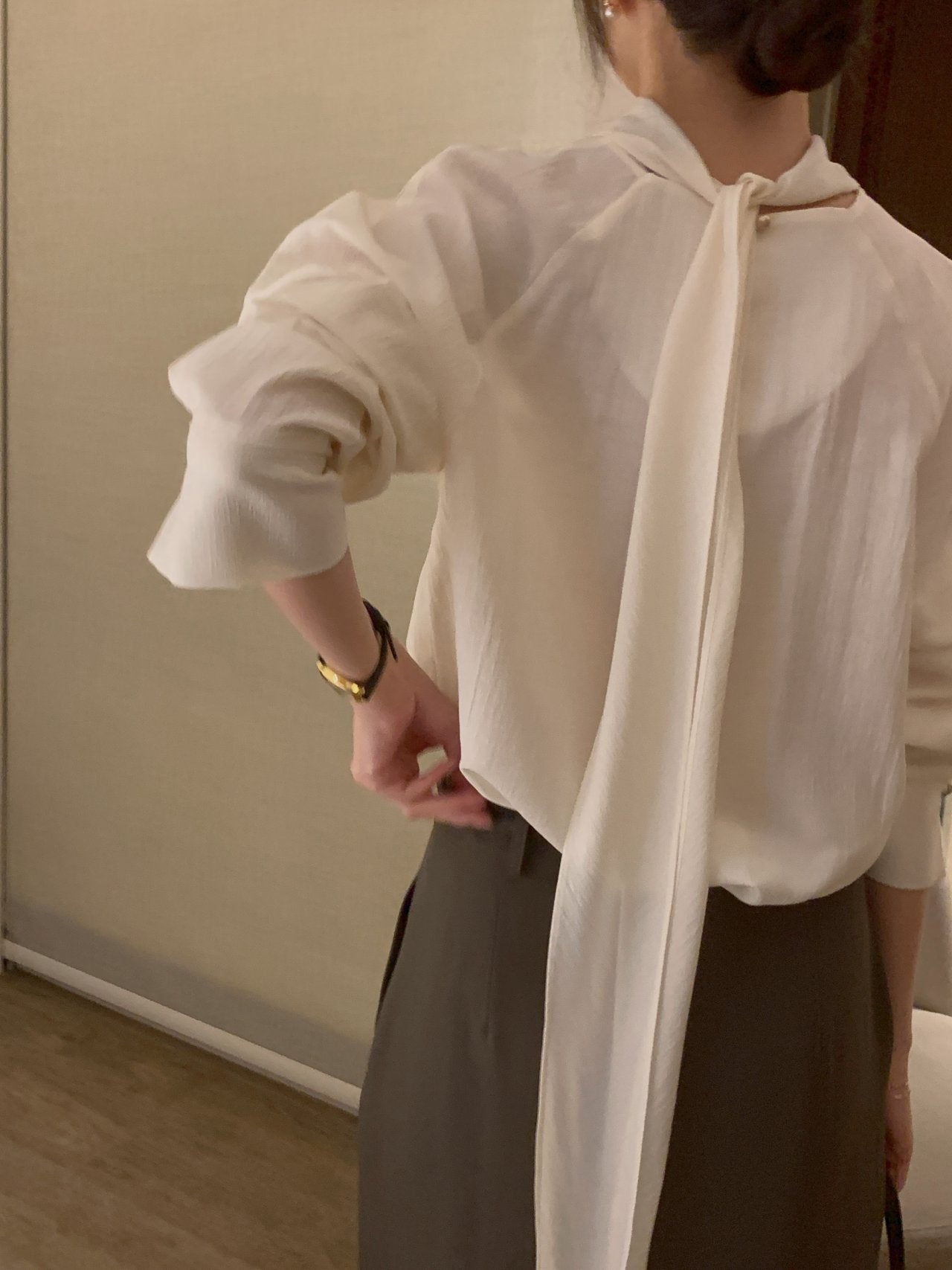 [Best Seller] Premium Raglan Tie Blouse