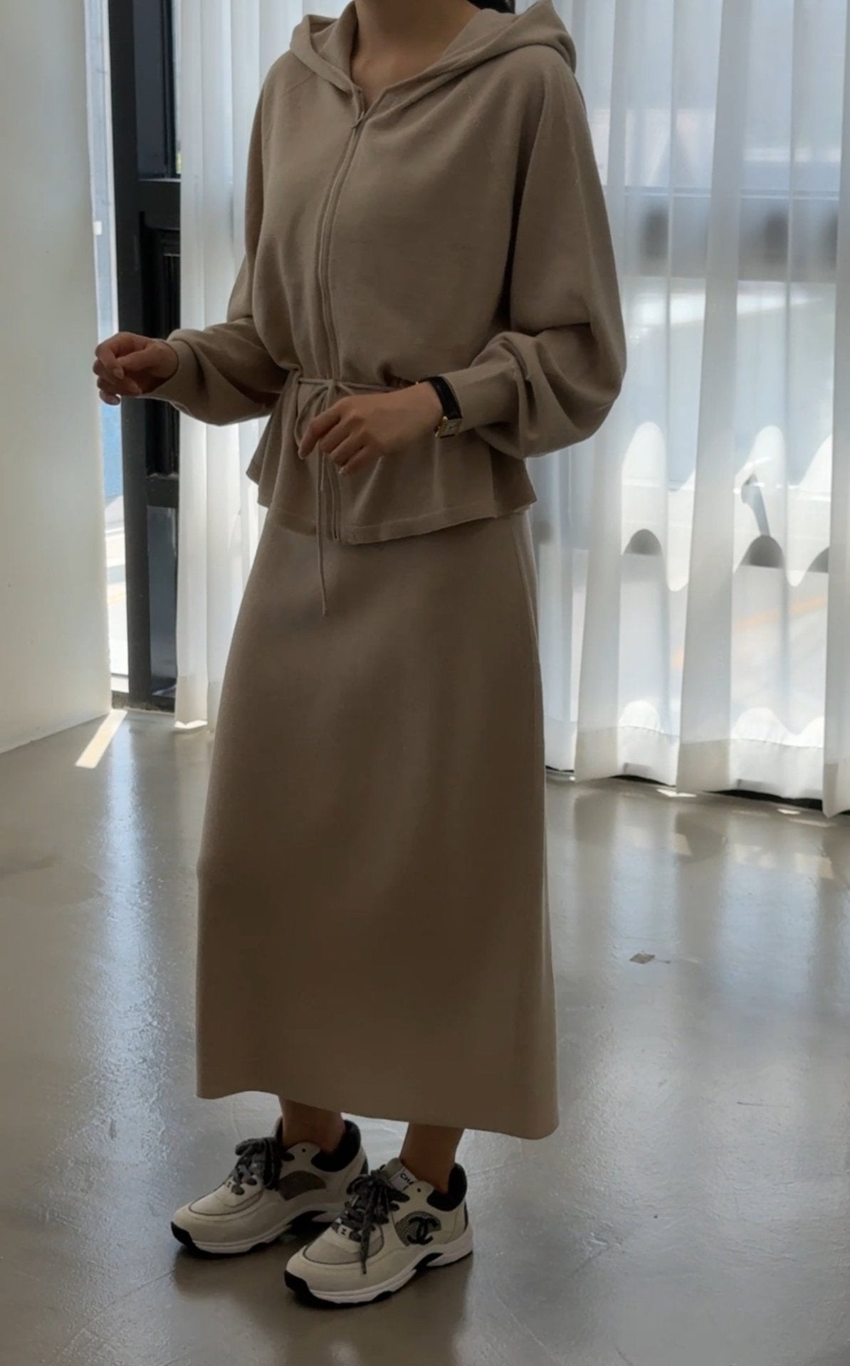 Premium Wool-Cotton Artisan Set-up - Pure Beige