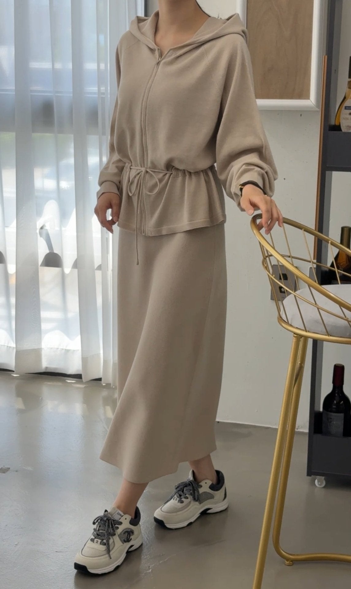 Premium Wool-Cotton Artisan Set-up - Pure Beige