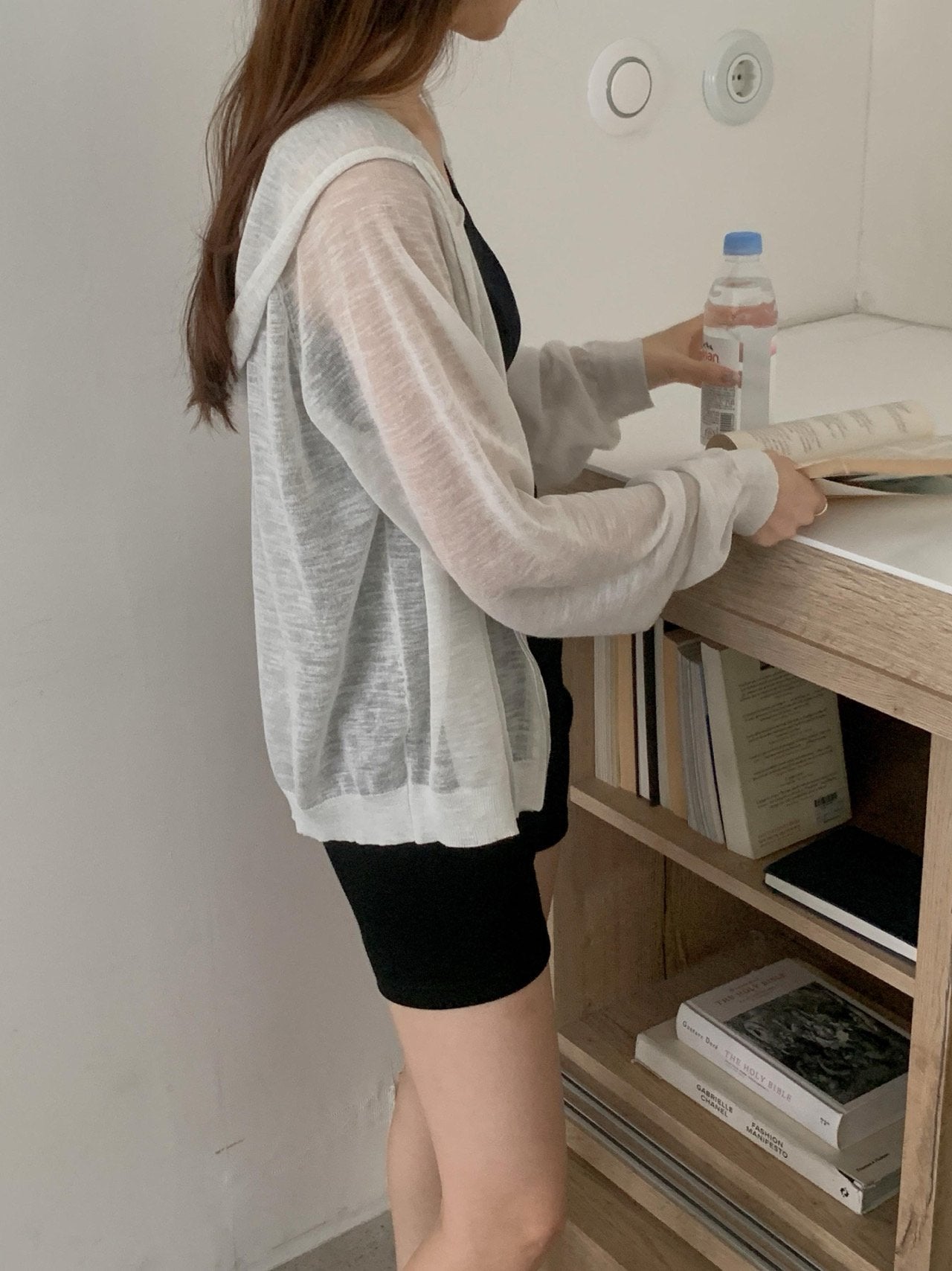 Linen Hooded Knit