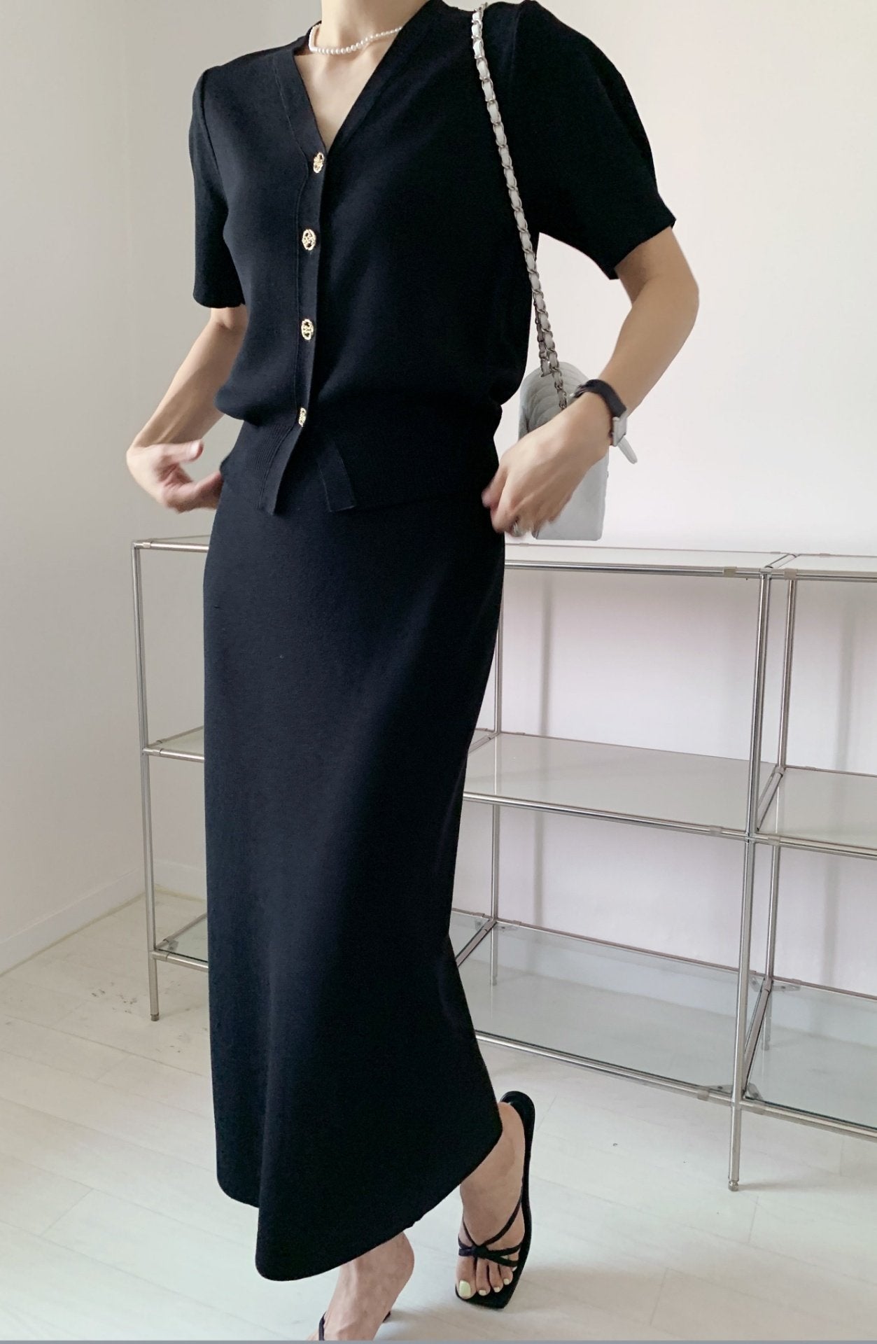 Perfect Knit Cardigan & Skirt Set