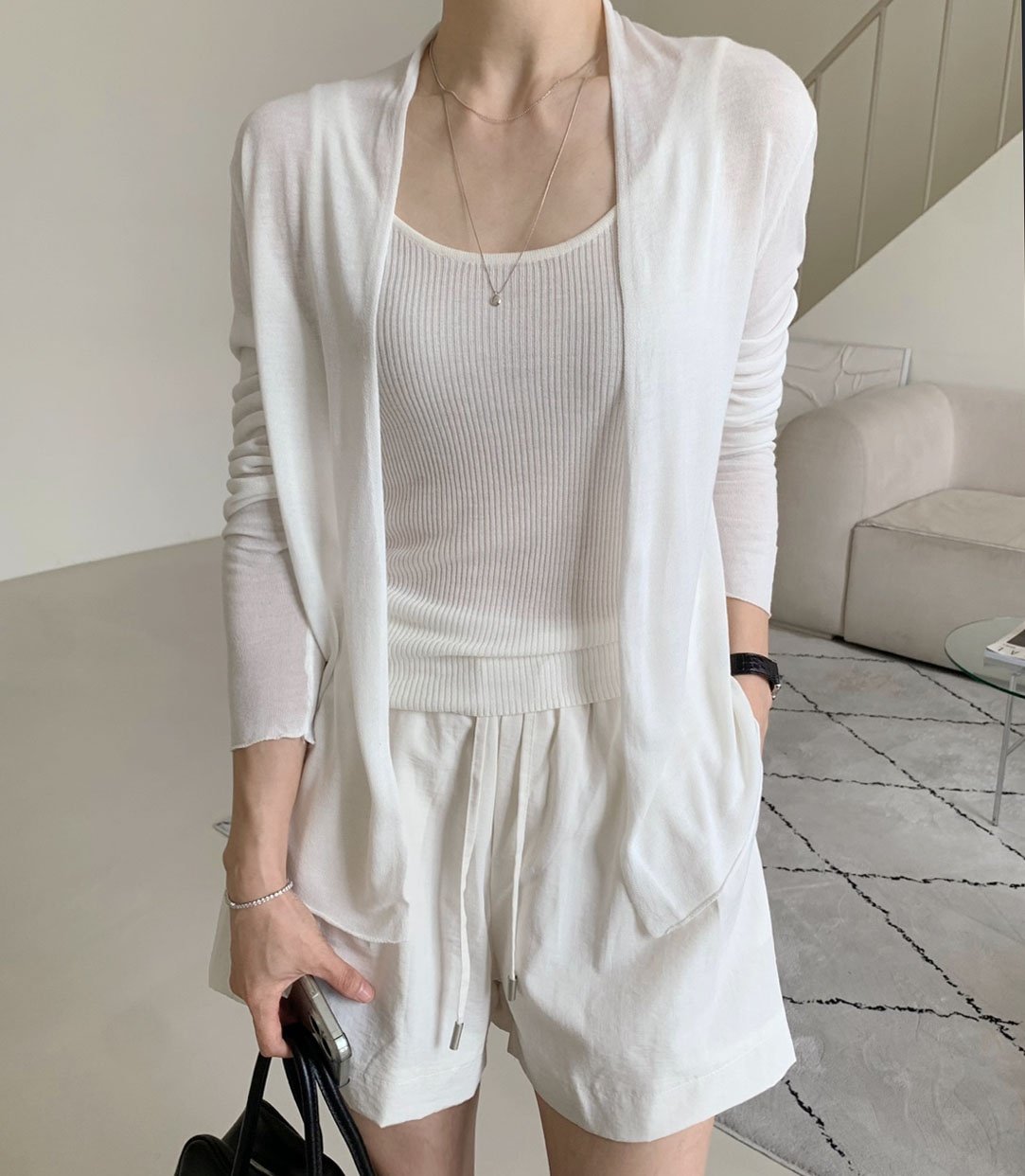 Summer Air Knit Cardigan Set