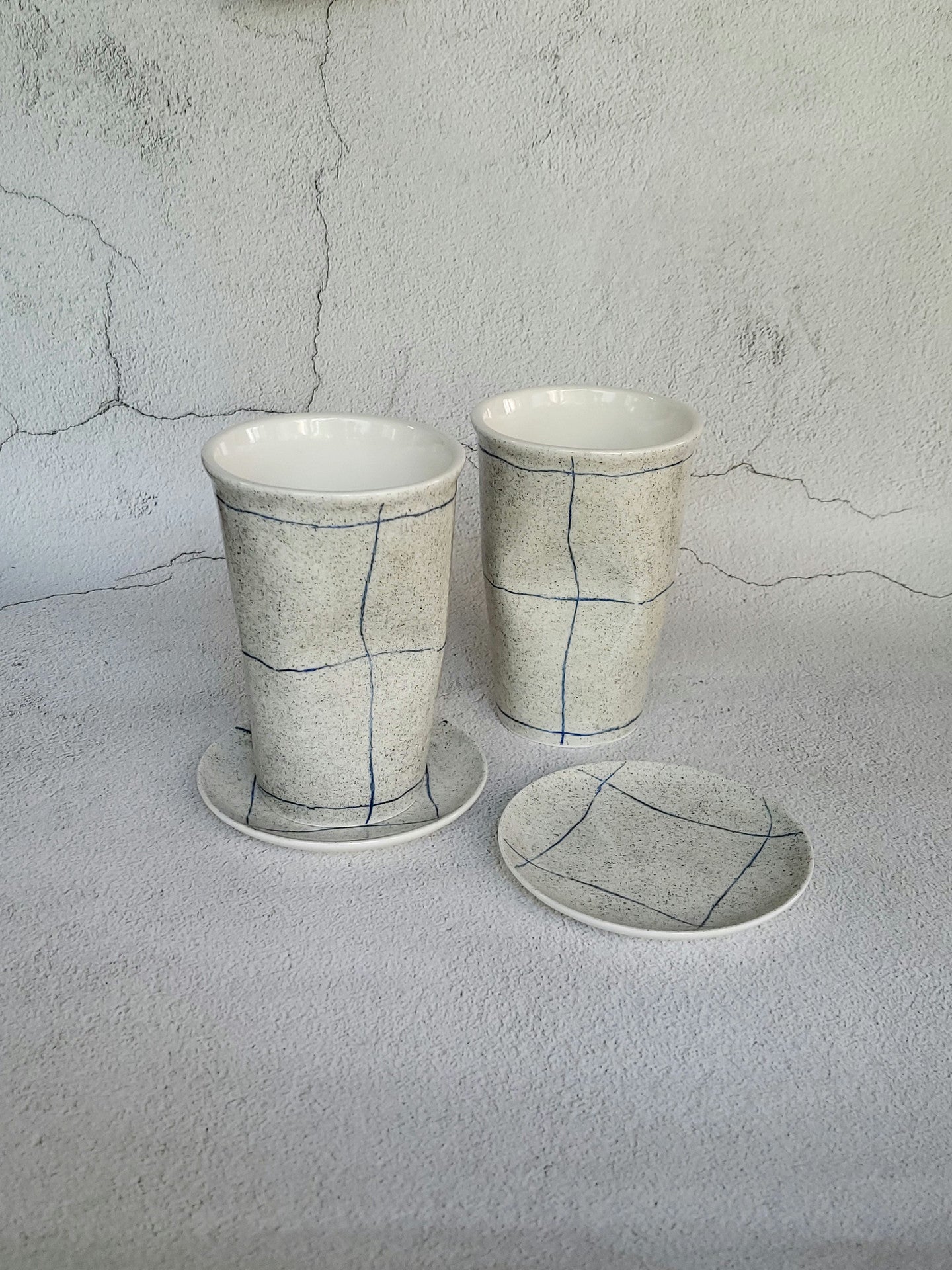 [Handmade Korean Ceramics] Crumpled Silhouette Ice Cup