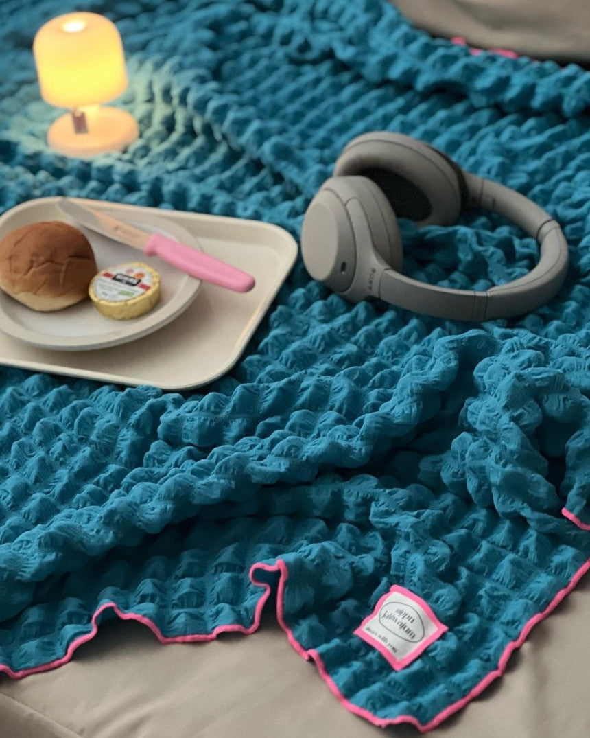 [Carefully handcrafted in Korea]  Wrinkle Color Tablecloth & Blanket