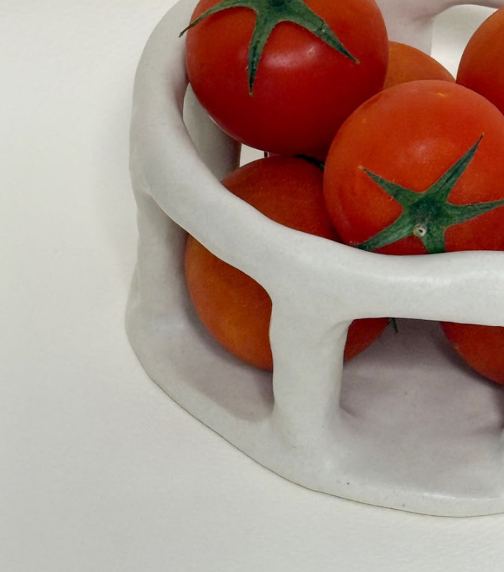[Handmade Korean Ceramics] Tomato Basket
