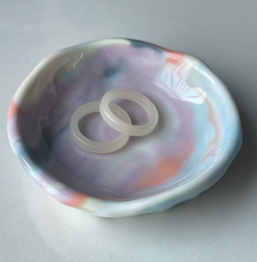 [Handmade Korean Ceramics] Marbled Mini Dish
