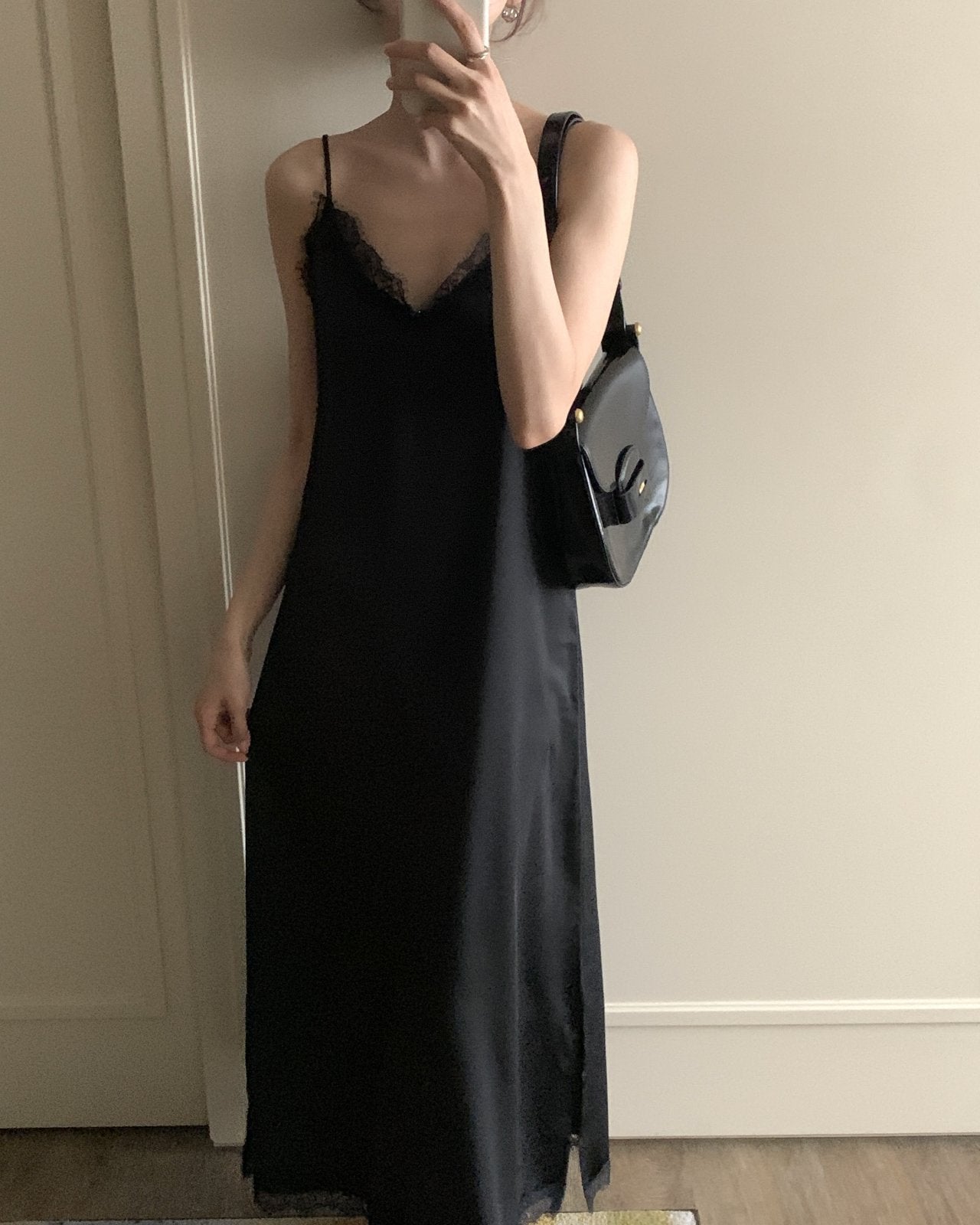 Satin Lace Dress