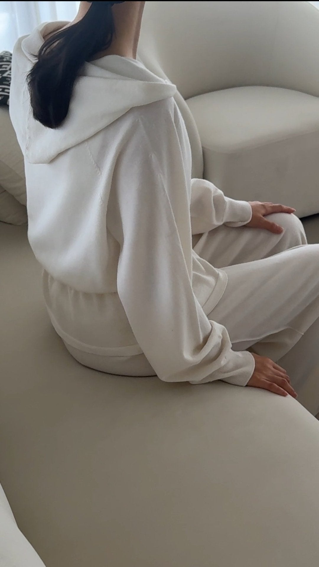 Premium Wool-Cotton Artisan Set-up - Ivory