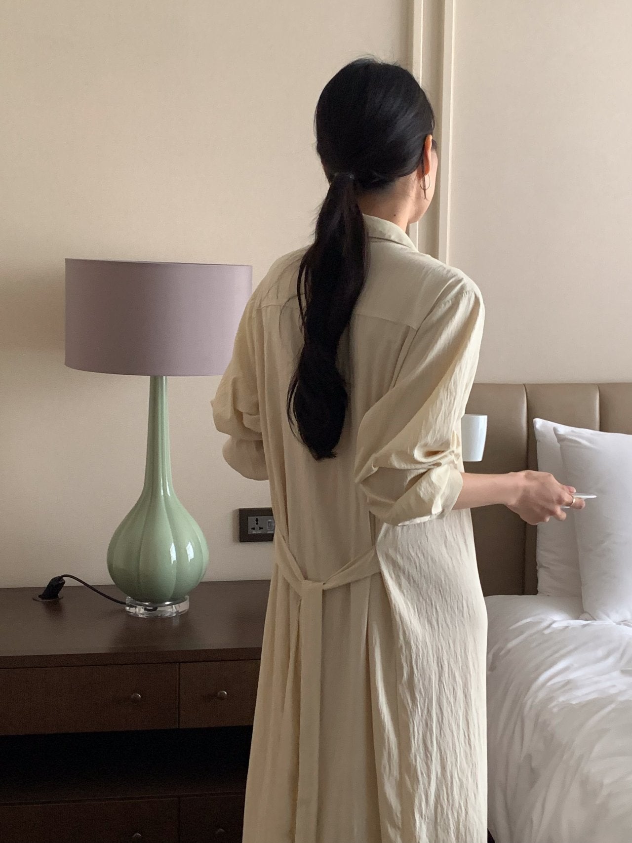 Trench-Style Shirt Dress