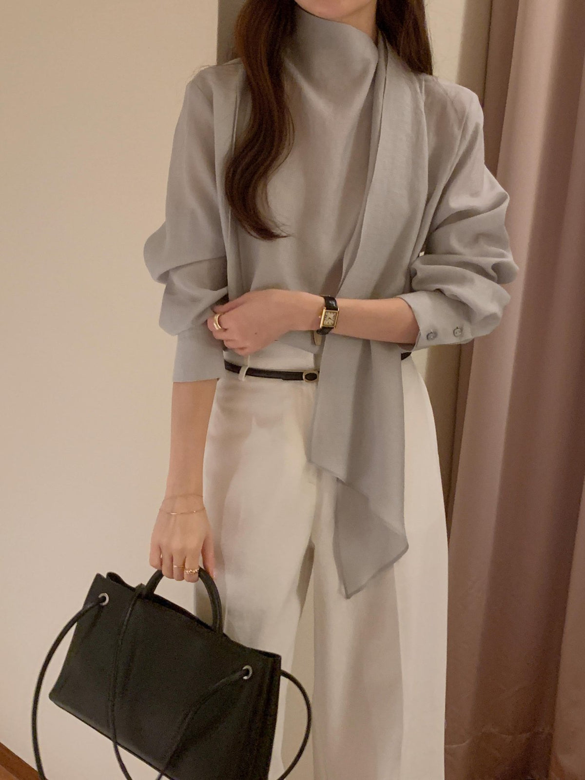 [Best Seller] Scarf Detail Blouse