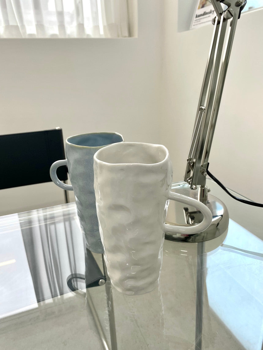 [Handmade Korean Ceramics] Wave Mug White