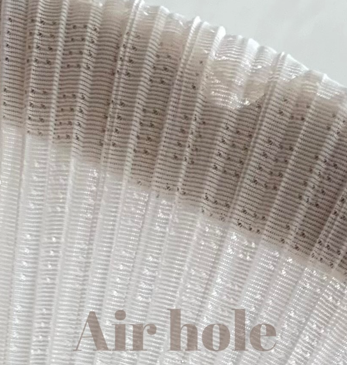 Air-Hole Dolman Pleated Cardigan