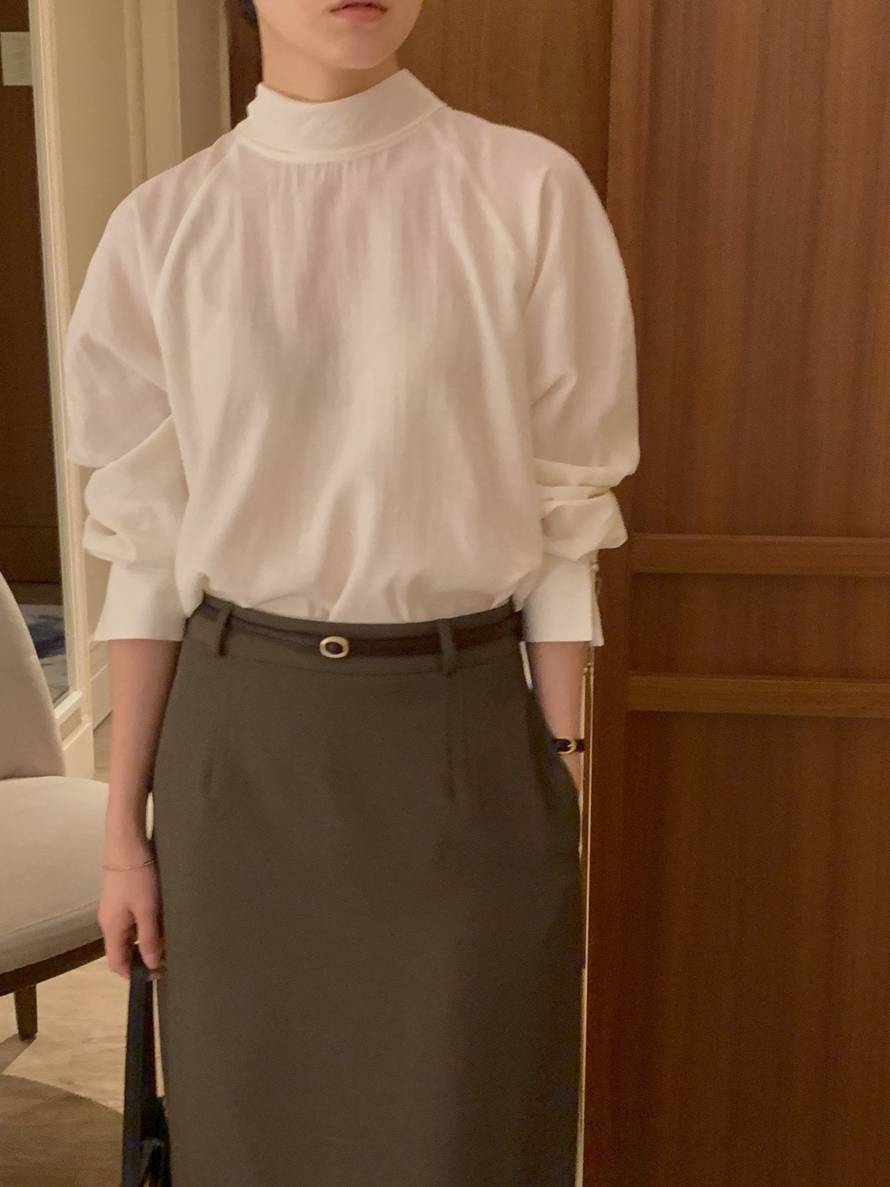[Best Seller] Premium Raglan Tie Blouse
