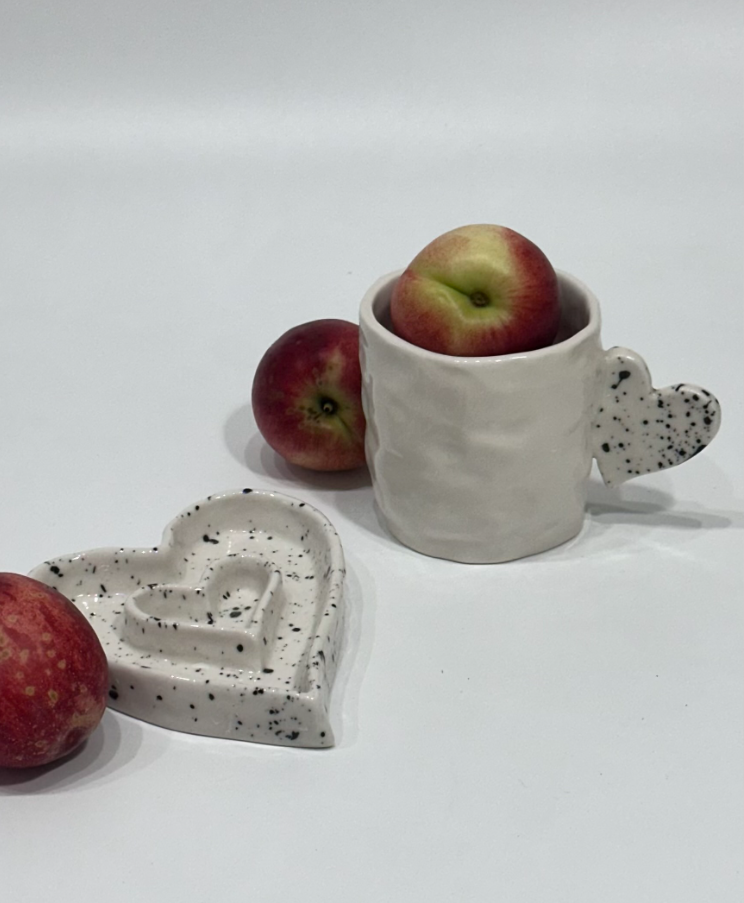 [Handmade Korean Ceramics] Heart Mug