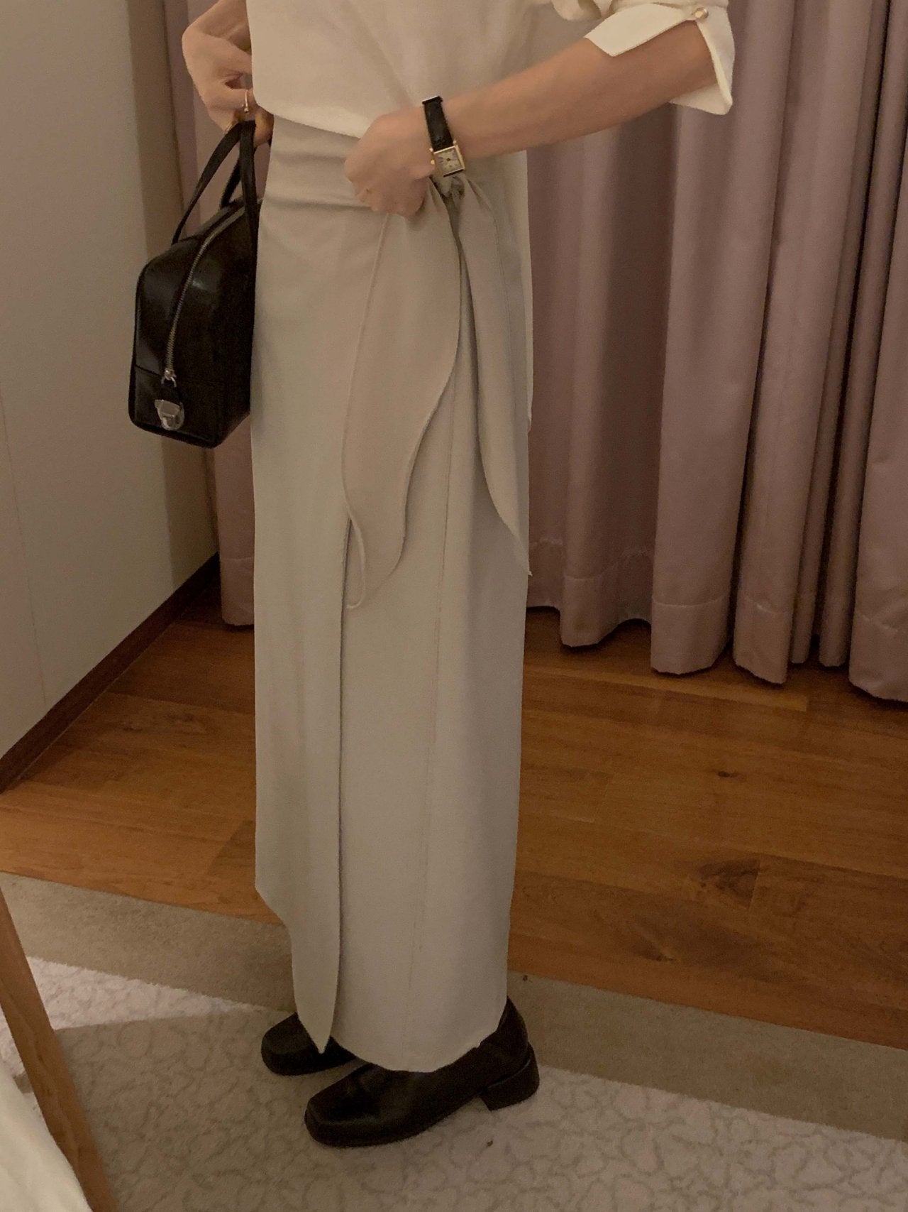[Best Seller] Essential Wrap Long Skirt * Local Delivery: 1–2 Business Days *