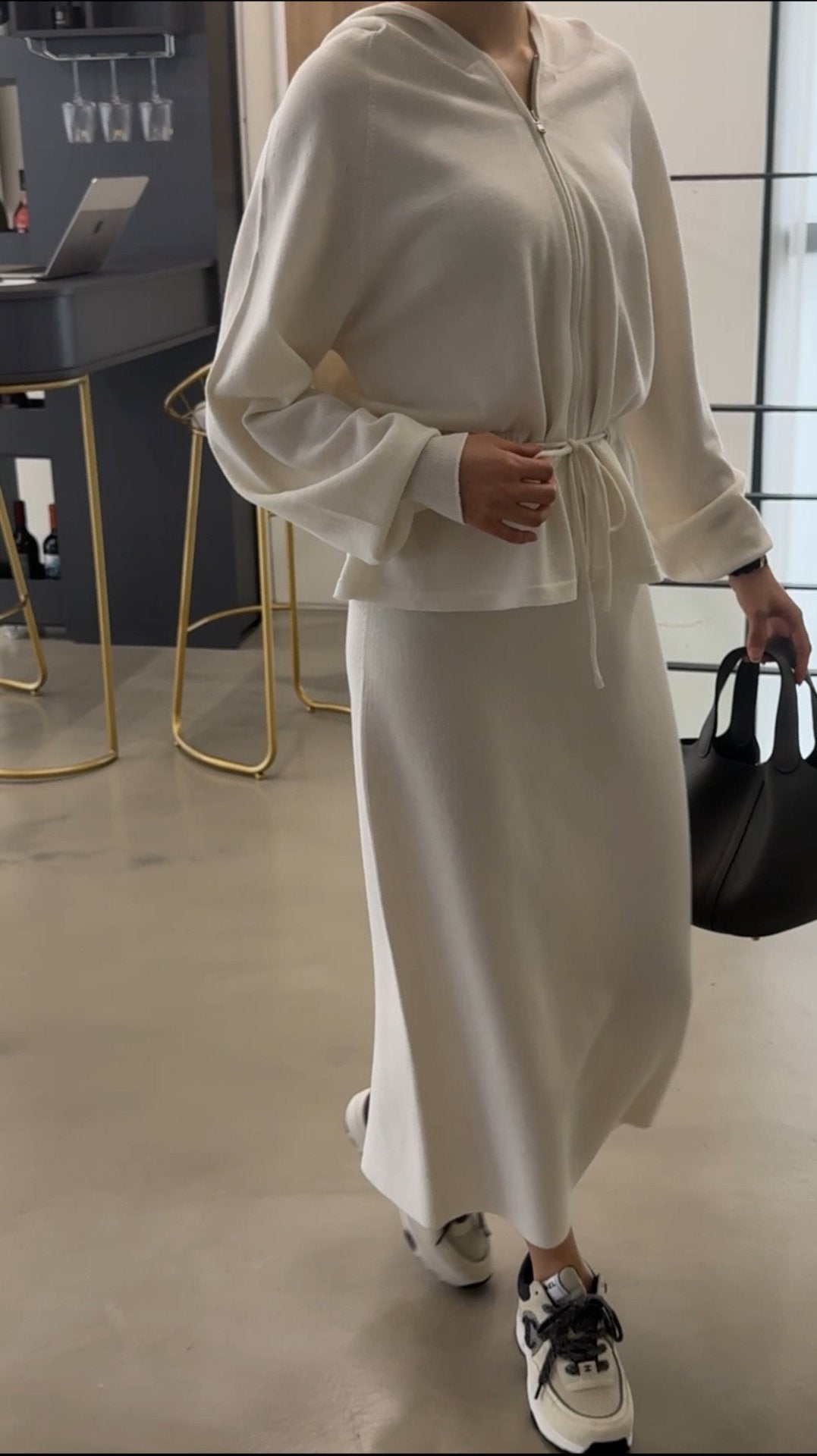 Premium Wool-Cotton Artisan Set-up - Ivory