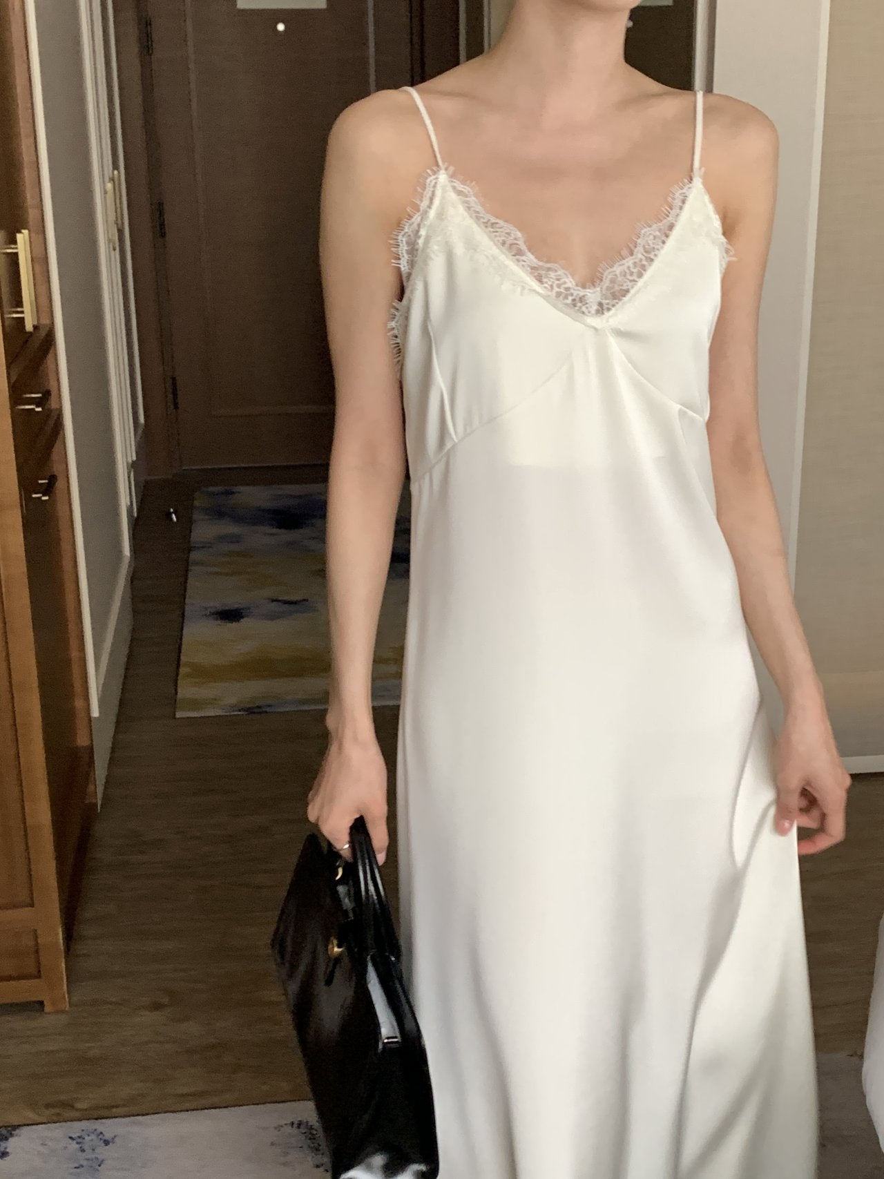 Satin Lace Dress