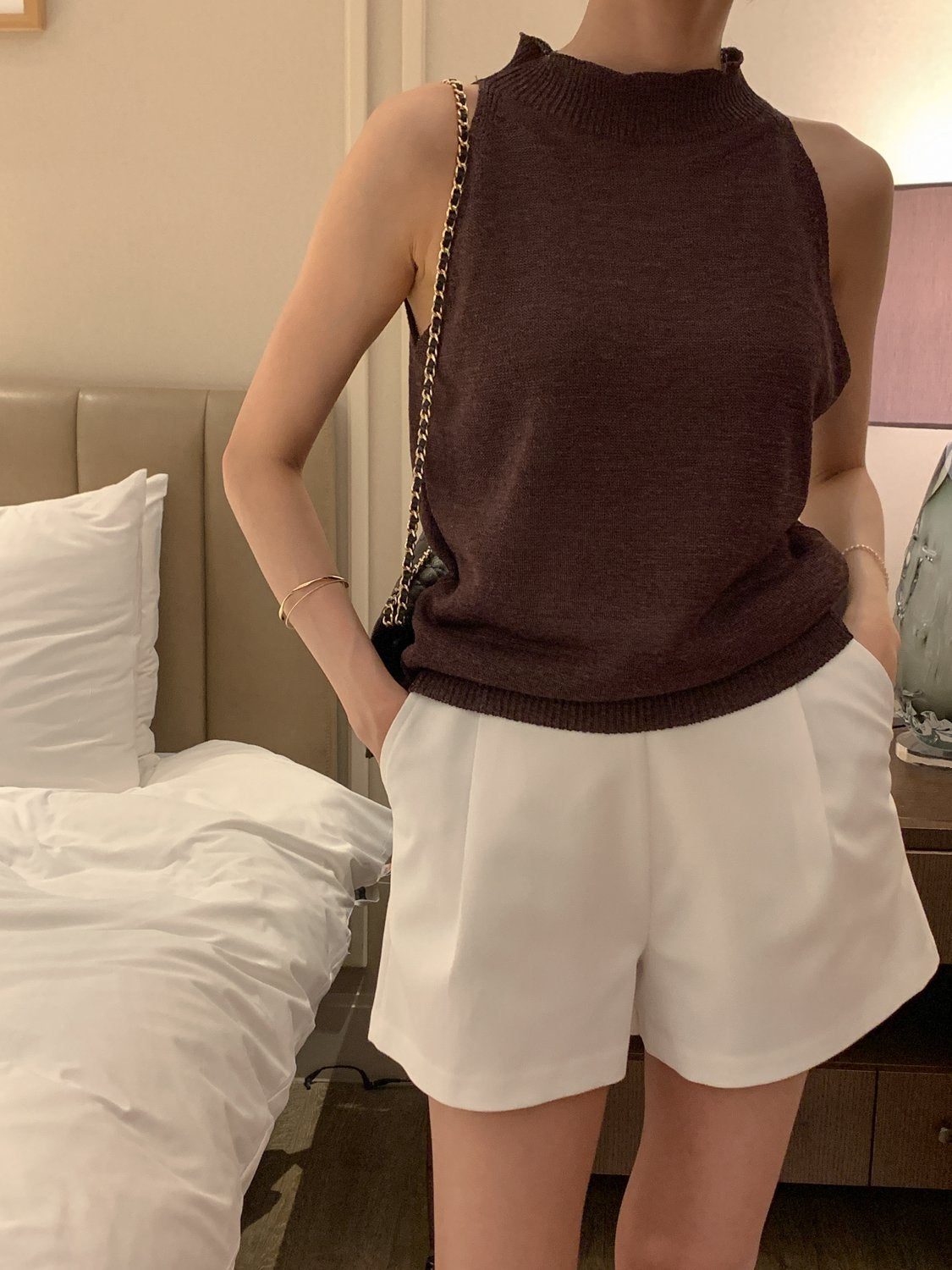 Paper Blend Halter Knit
