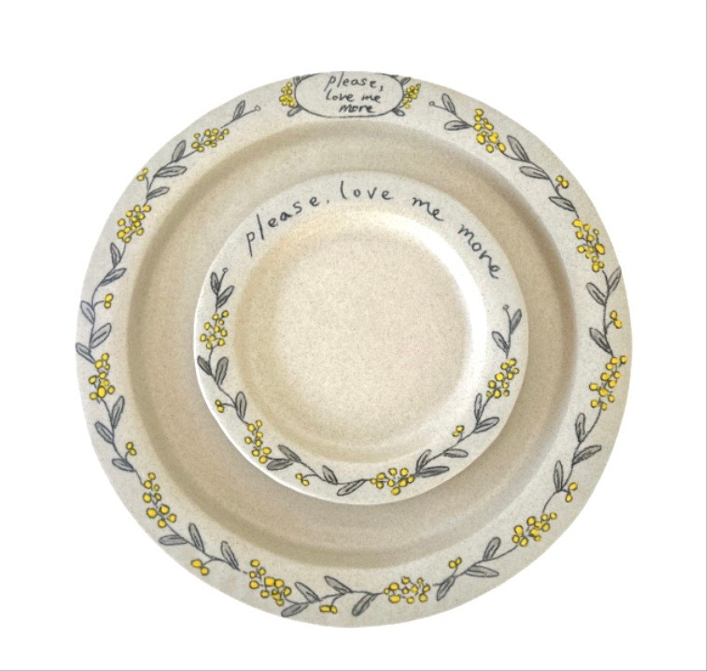 [Handmade Korean Ceramics] Love Me More Salad Plate