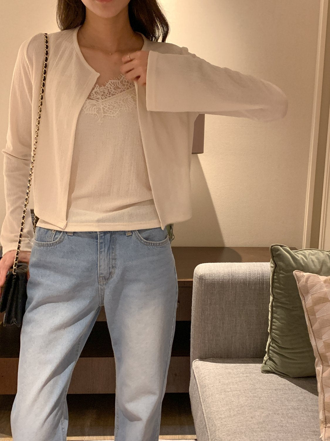 Poje Pleated Lace Set