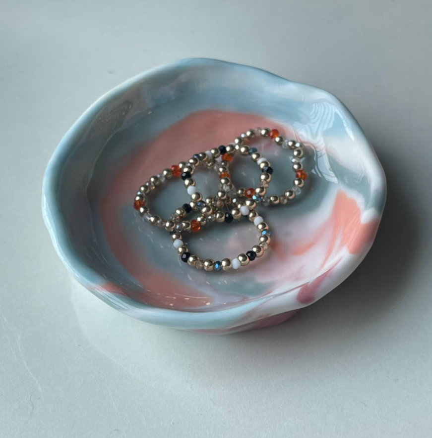 [Handmade Korean Ceramics] Marbled Mini Dish