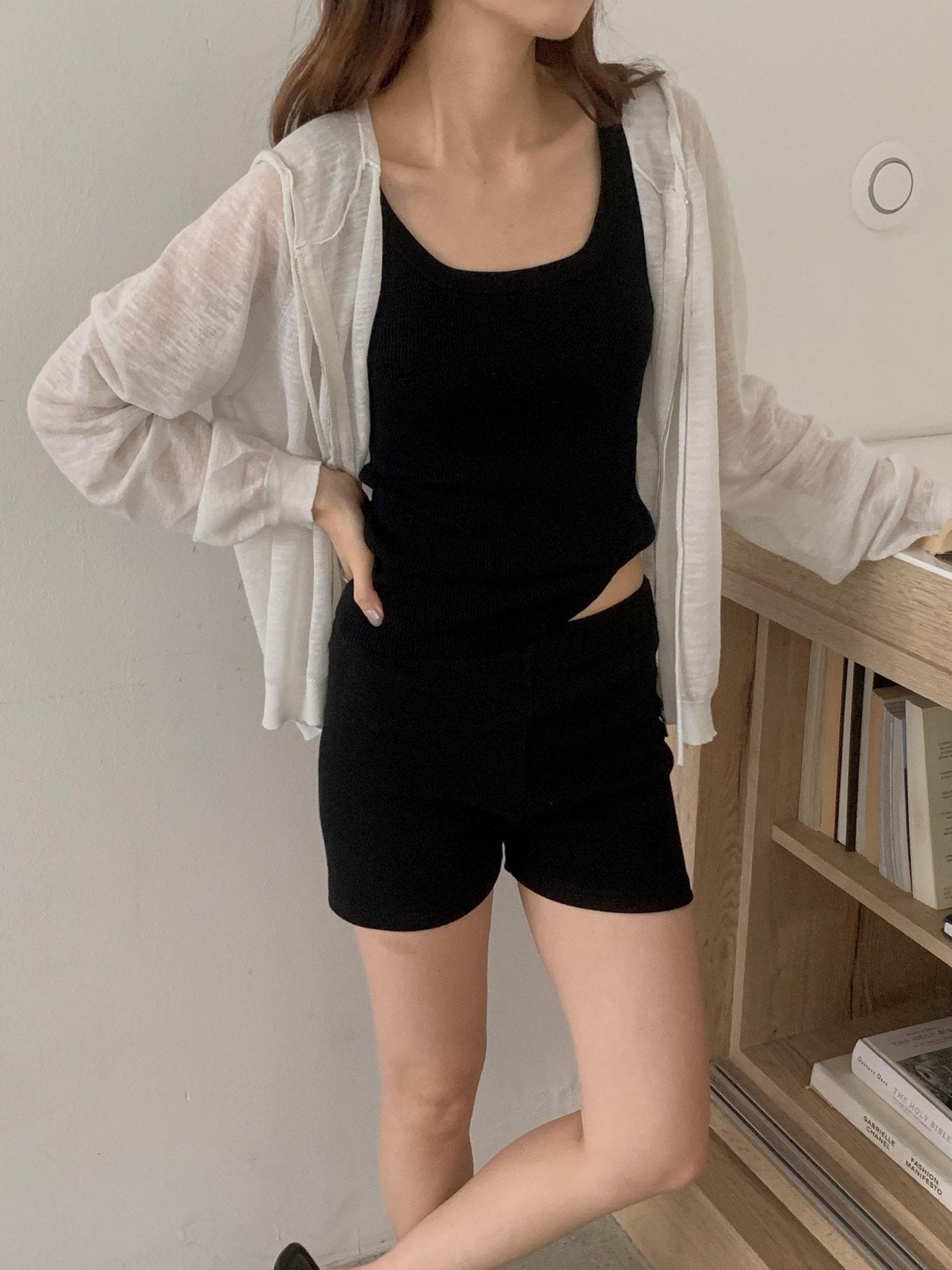 Linen Hooded Knit