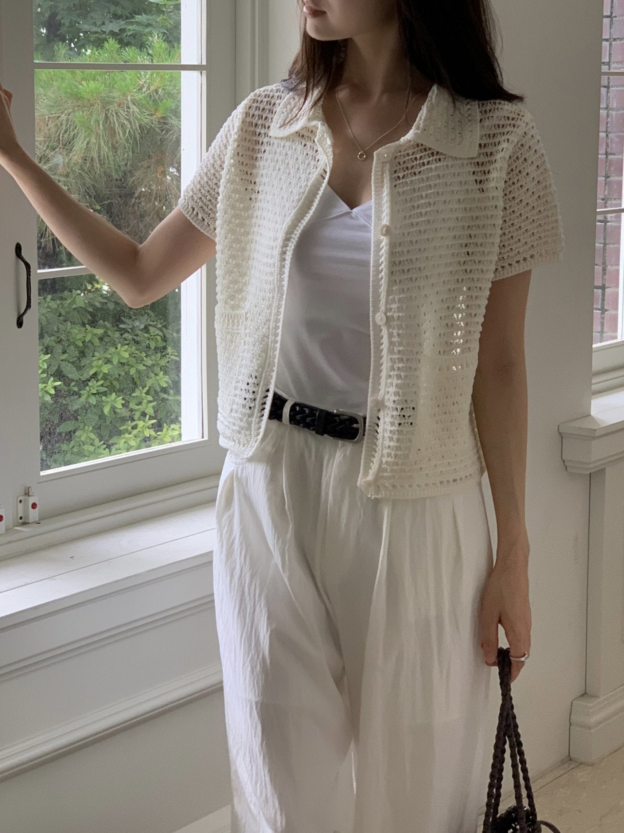 Lovely Knit Collar Cardigan