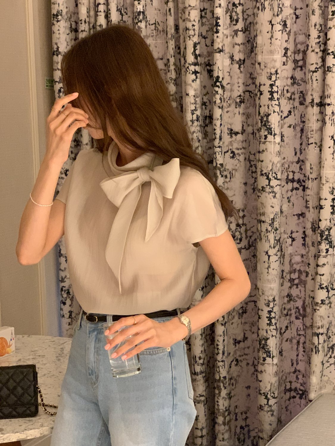 Multi-Tie Tencel Blouse