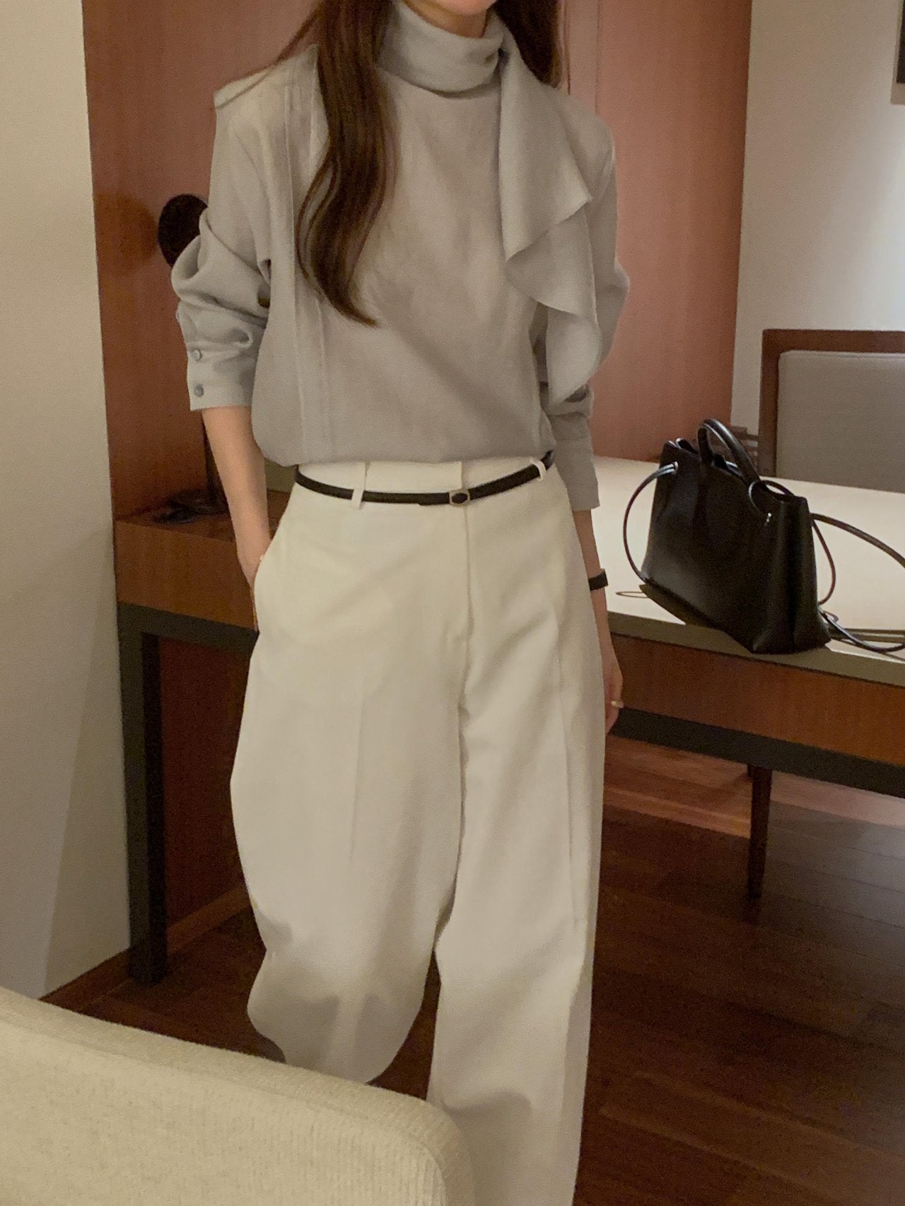 [Best Seller] Scarf Detail Blouse