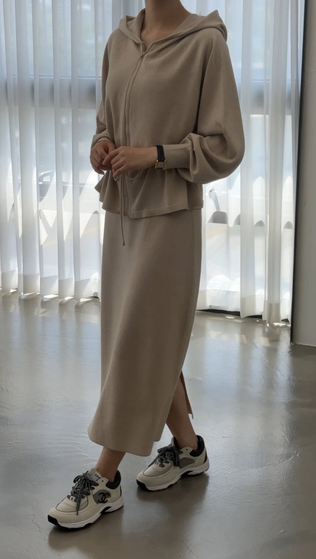 Premium Wool-Cotton Artisan Set-up - Pure Beige