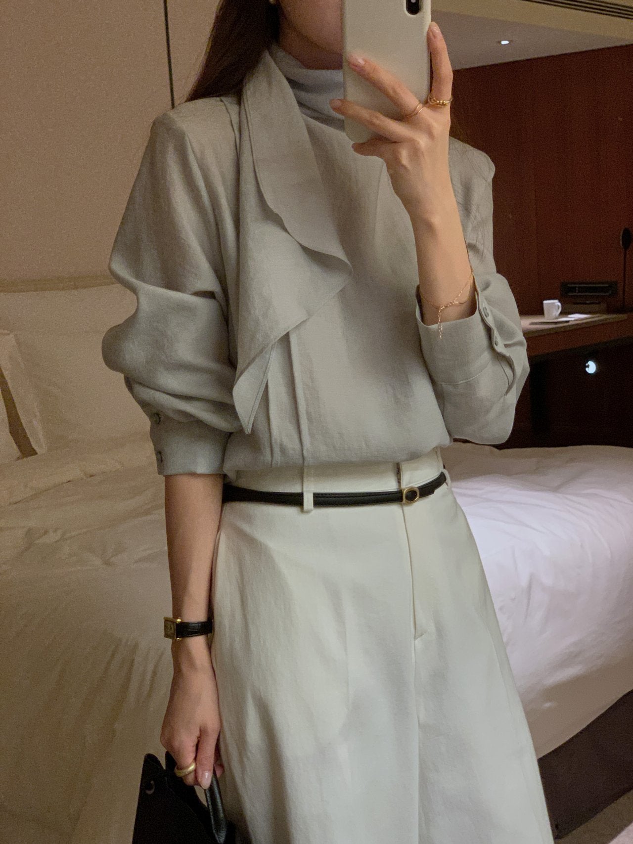 [Best Seller] Scarf Detail Blouse