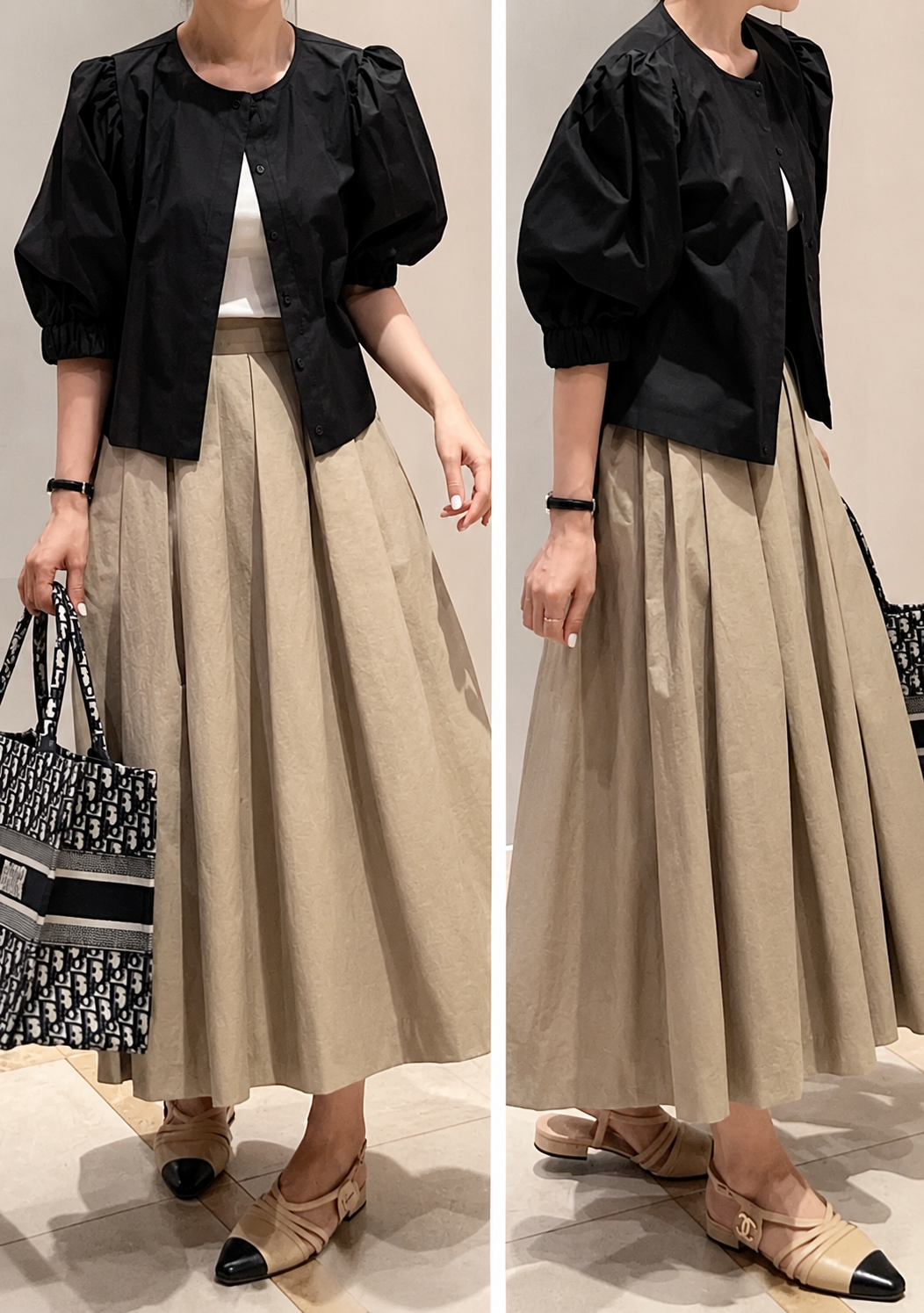 Maxi Pleated Long Skirt