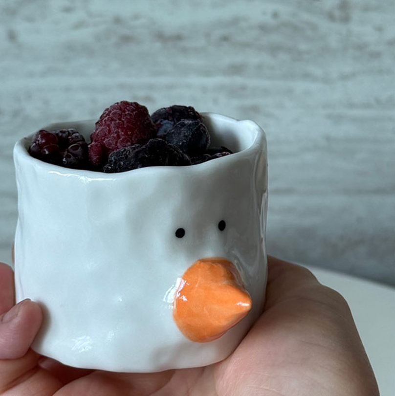 [Handmade Korean Ceramics] Animal Friends Yogurt Bowl
