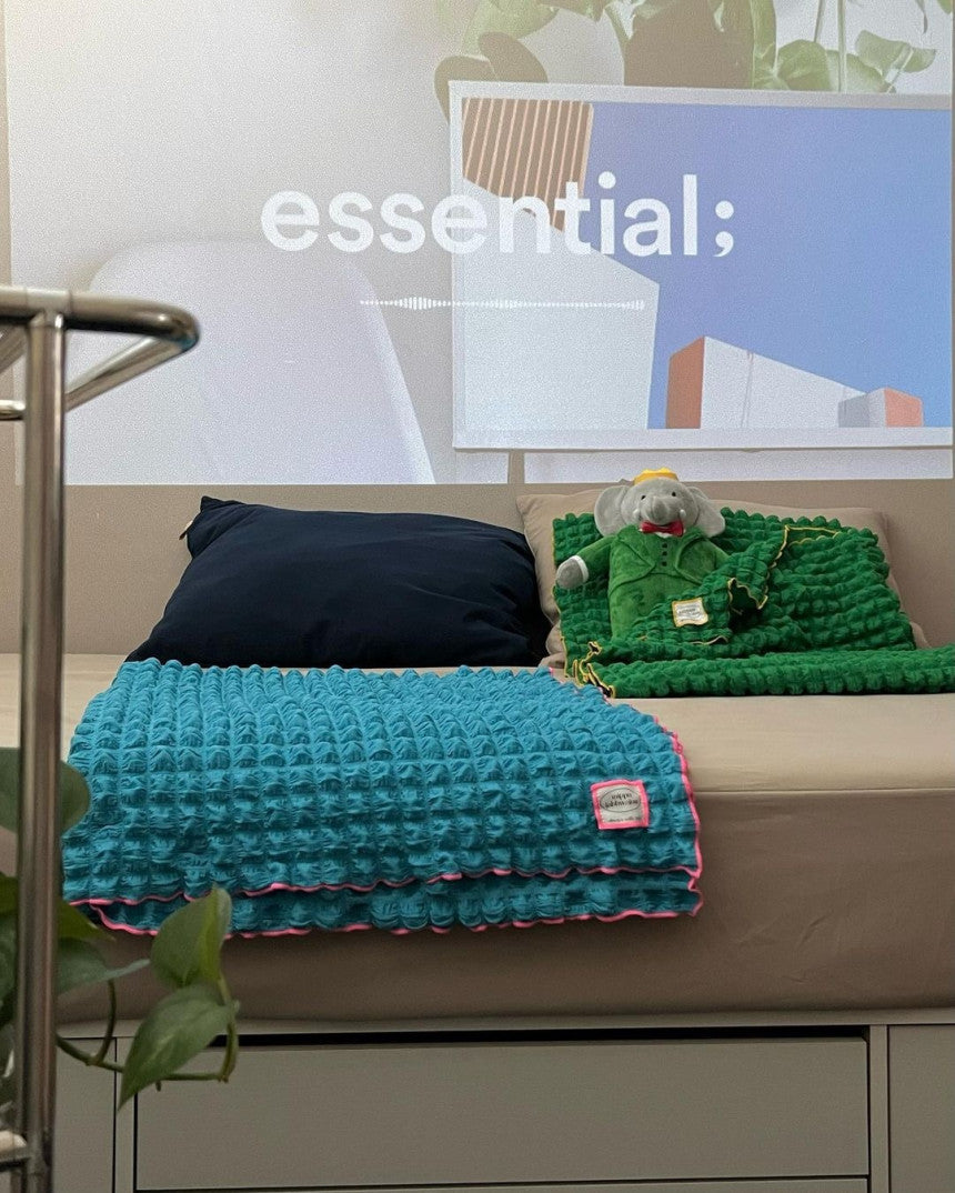 [Carefully handcrafted in Korea]  Wrinkle Color Tablecloth & Blanket