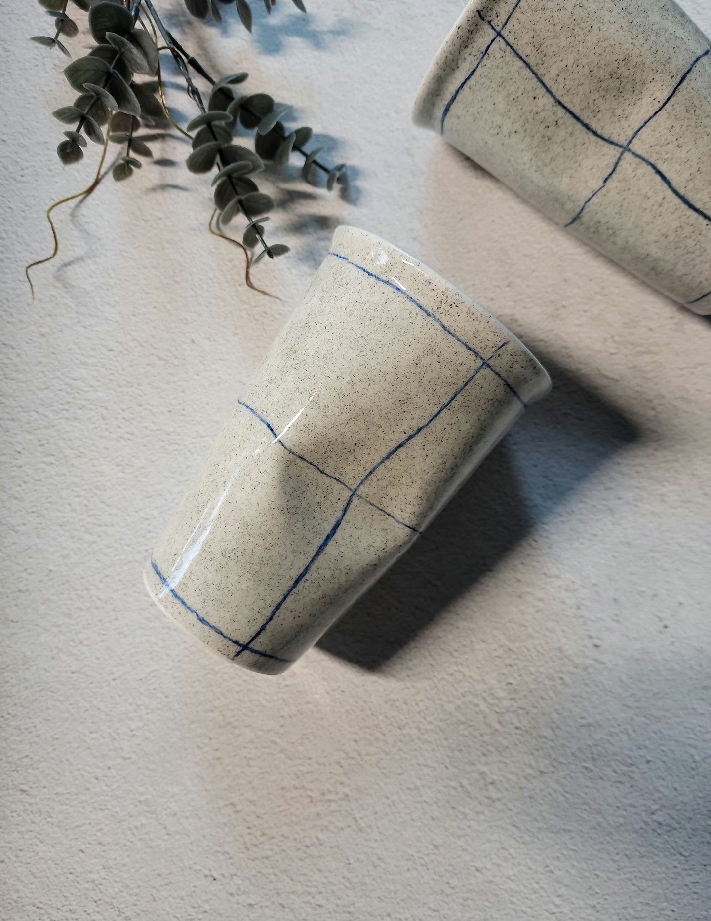 [Handmade Korean Ceramics] Crumpled Silhouette Ice Cup